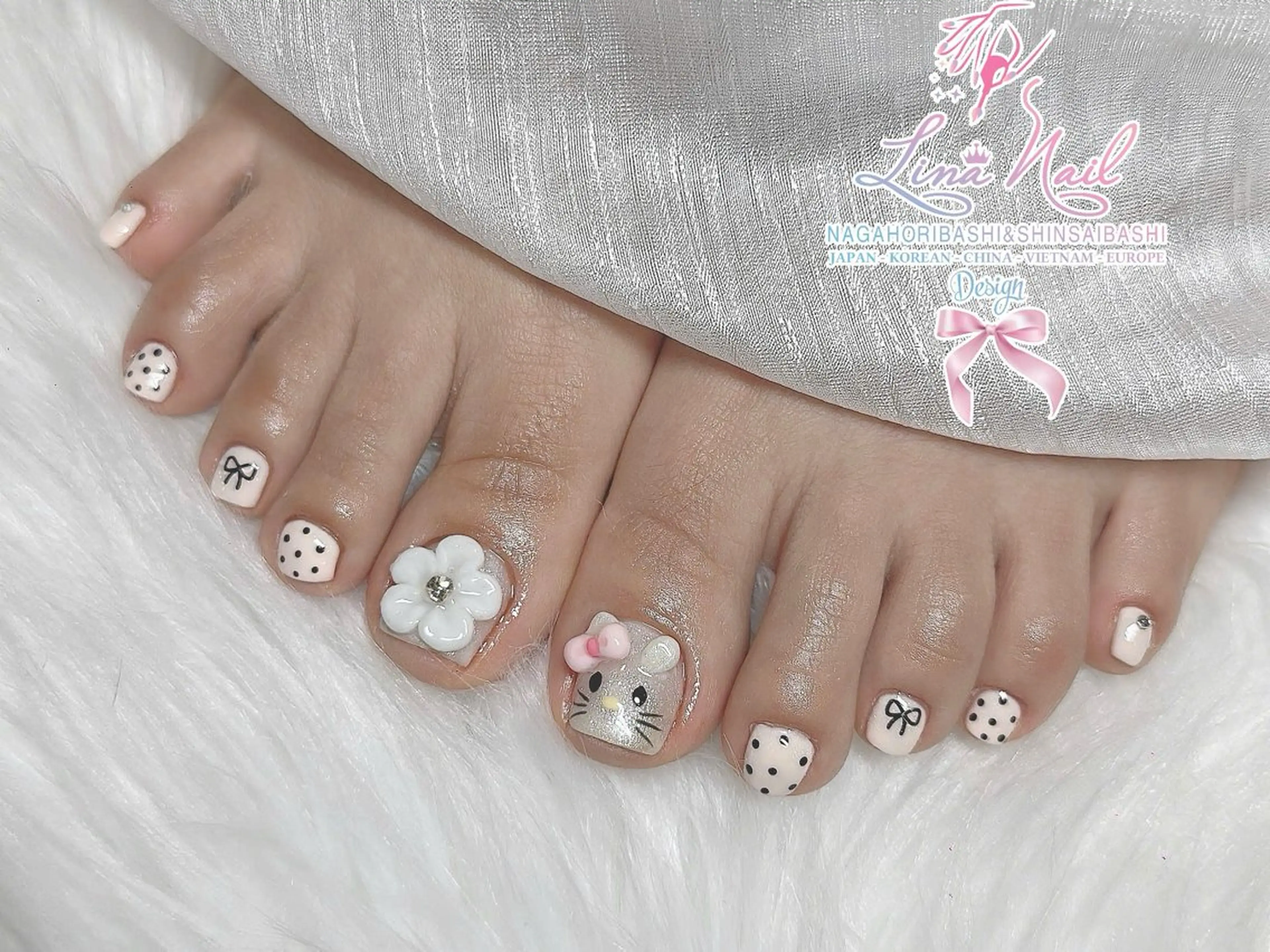 ネイル フットネイル ジェルネイル 持ち込み ネイルチップ フットネイル リナネイル 長堀橋店／東心斎橋店のネイルデザイン
