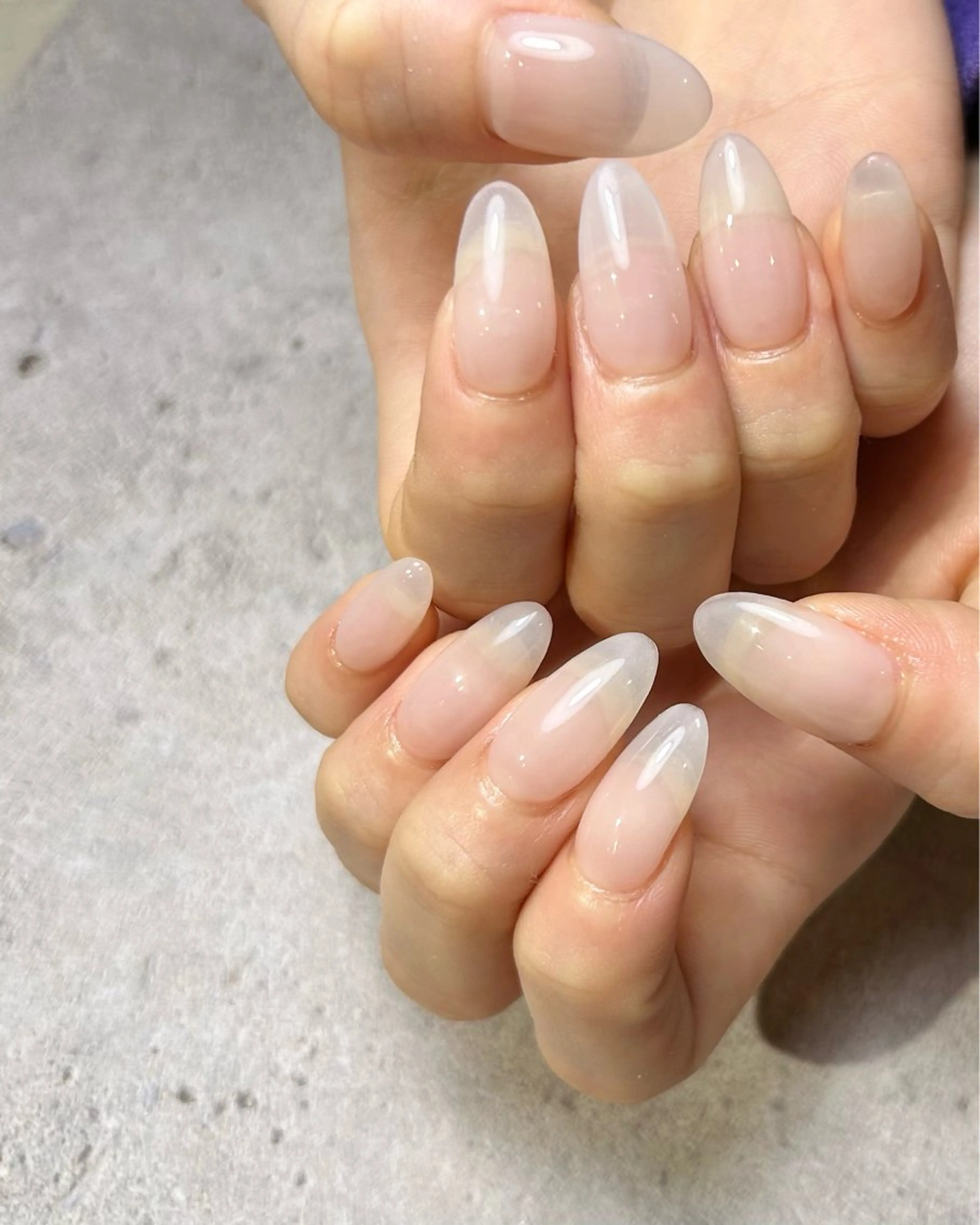 ネイル ワンカラーネイル スカルプネイル シンプルネイル ハンドネイル Reflection marikoのネイルデザイン