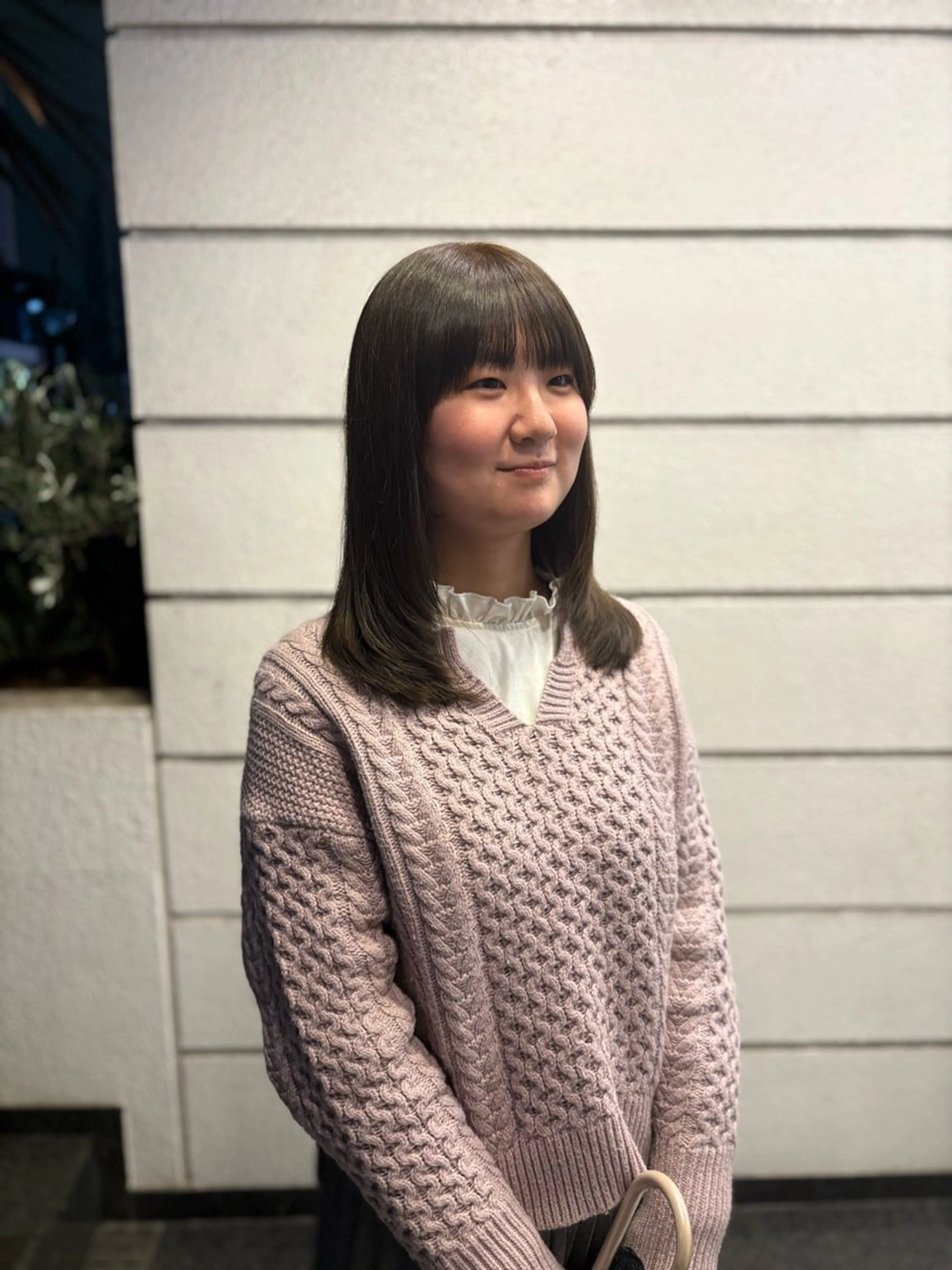 セミロング カラー 透明感カラー オリーブカラー カット ヘアカラー kenshin/艶髪 /似合わせカットのヘアスタイル