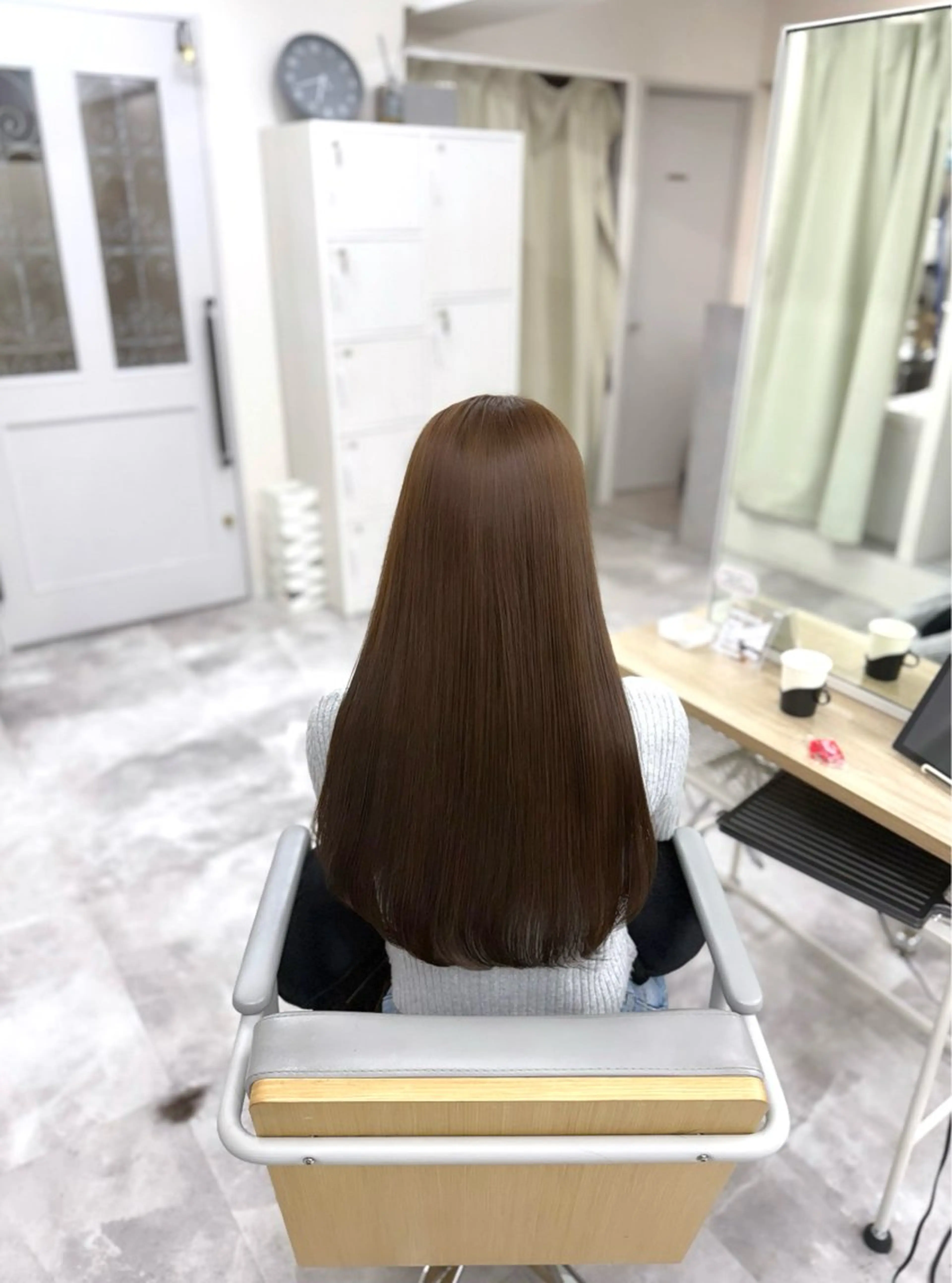 ロング 水尻 佑奈のヘアスタイル