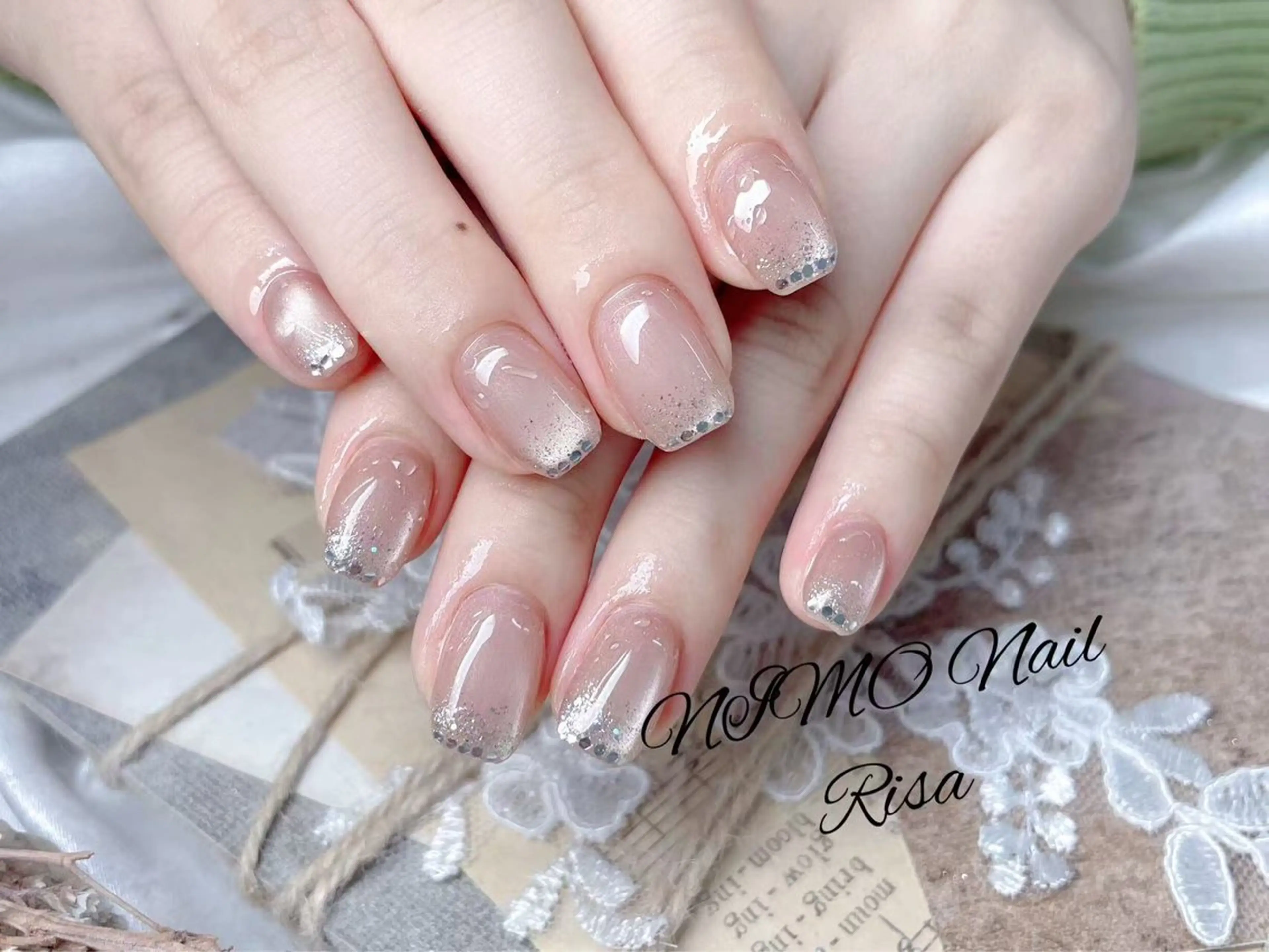 ネイル クリアネイル 長さ出し フットネイル フレンチネイル ジェルネイル ハンドネイル RI SA☀️ リサのネイルデザイン