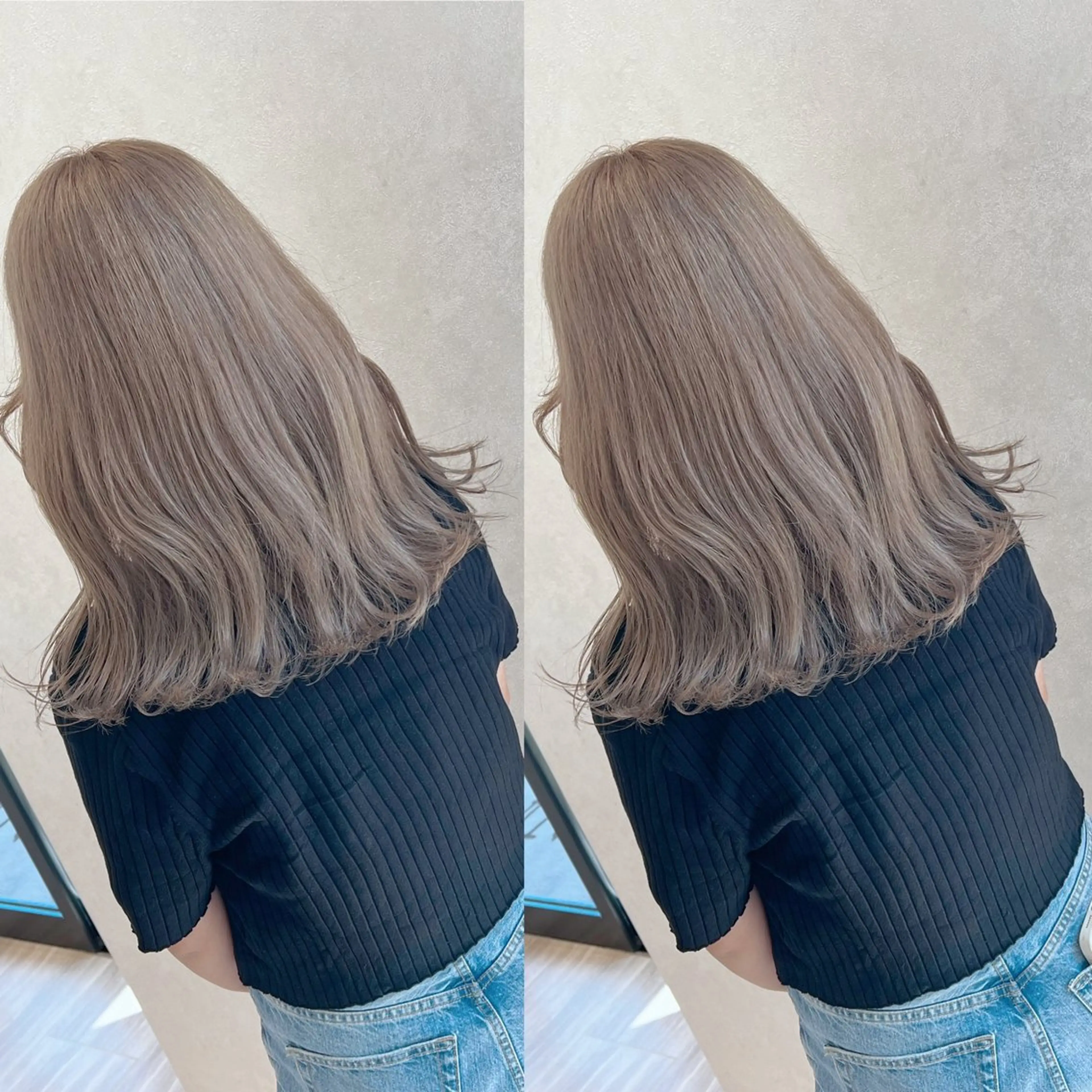 カラー グレージュ ミルクティーグレージュ ヘアカラー earth甲府昭和店 東 允のヘアスタイル