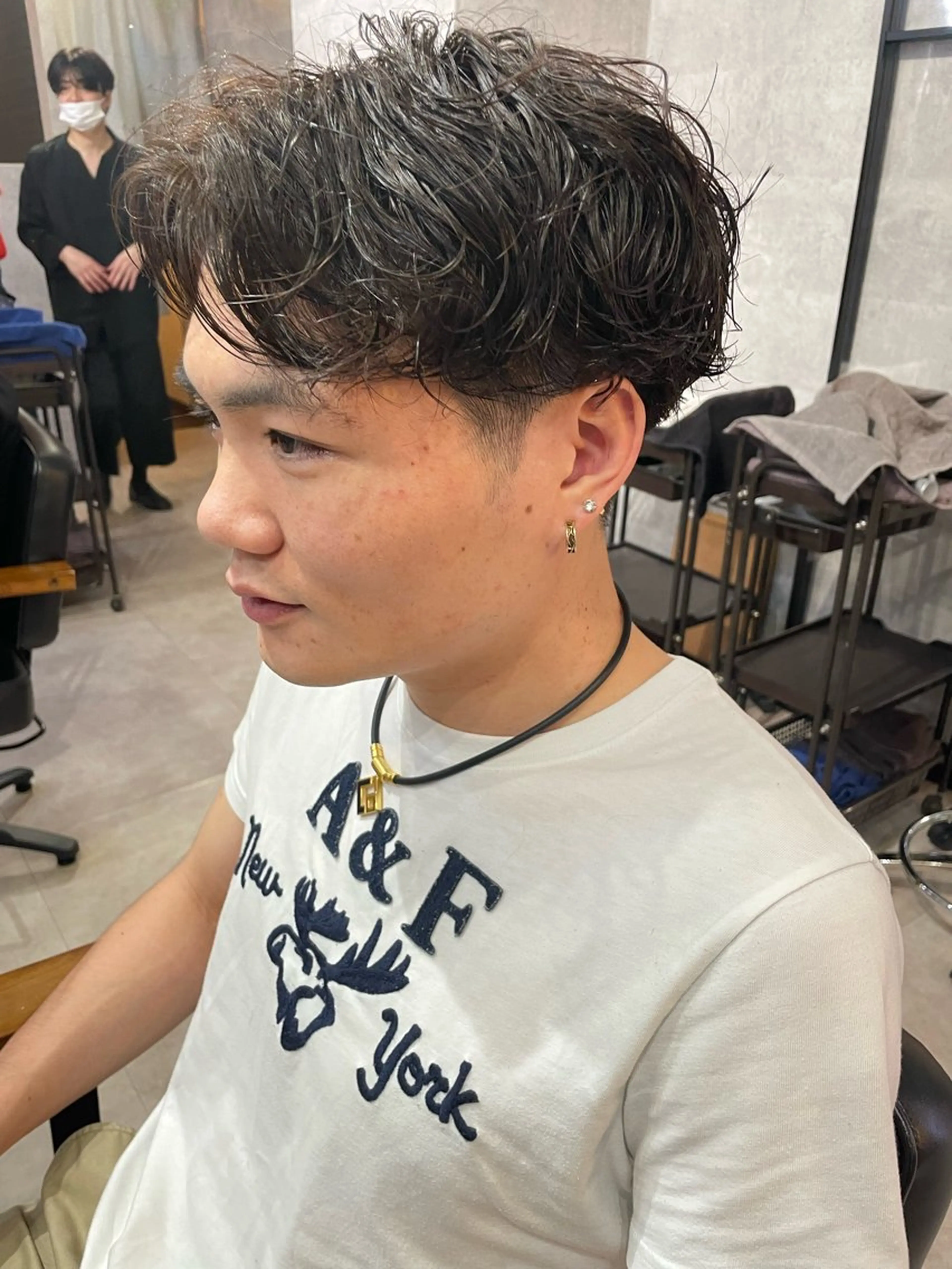 ショート パーマ メンズ メンズパーマ特化 勝毛広貴のヘアスタイル