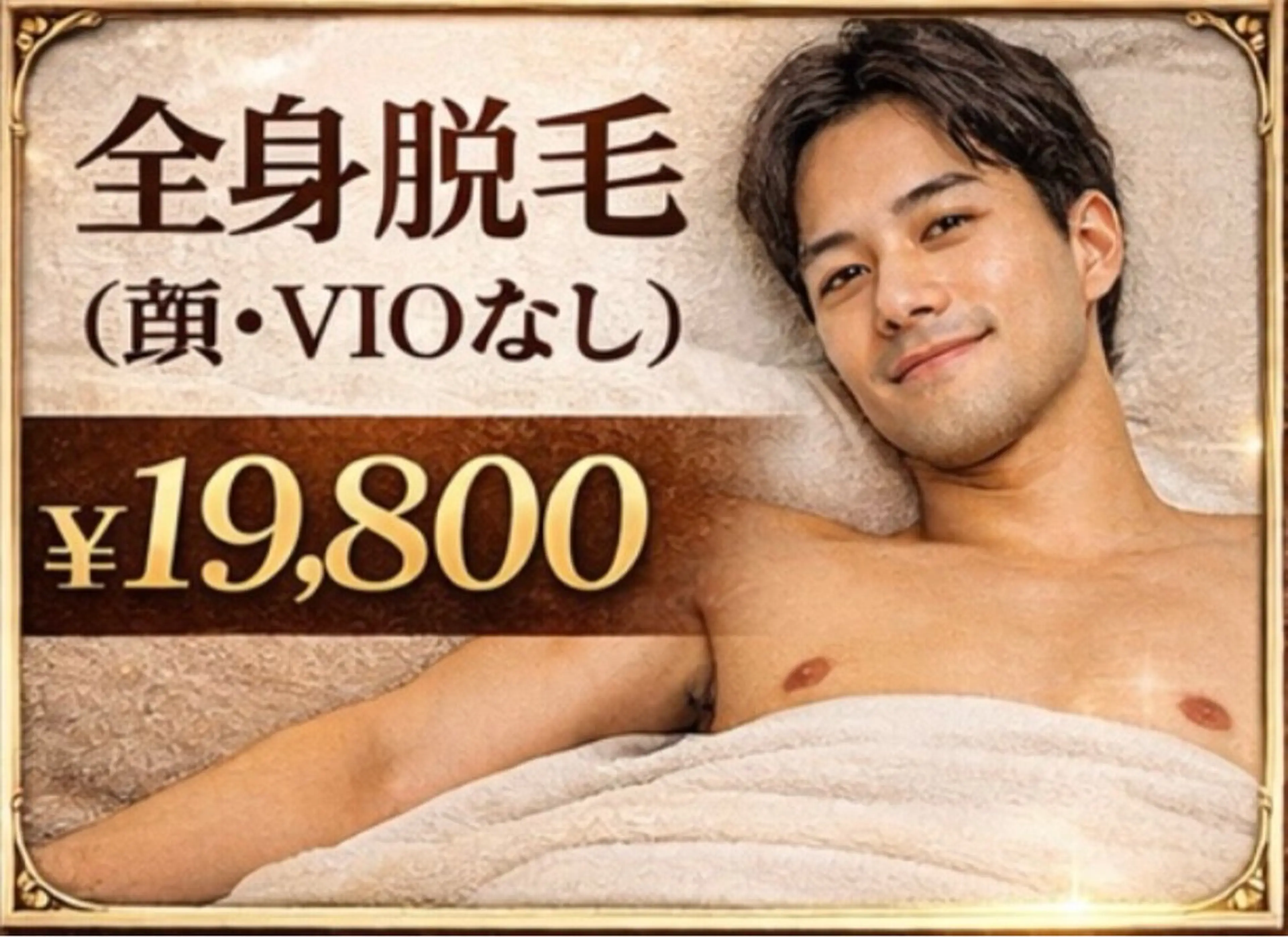 【全身脱毛】メンズ脱毛の写真