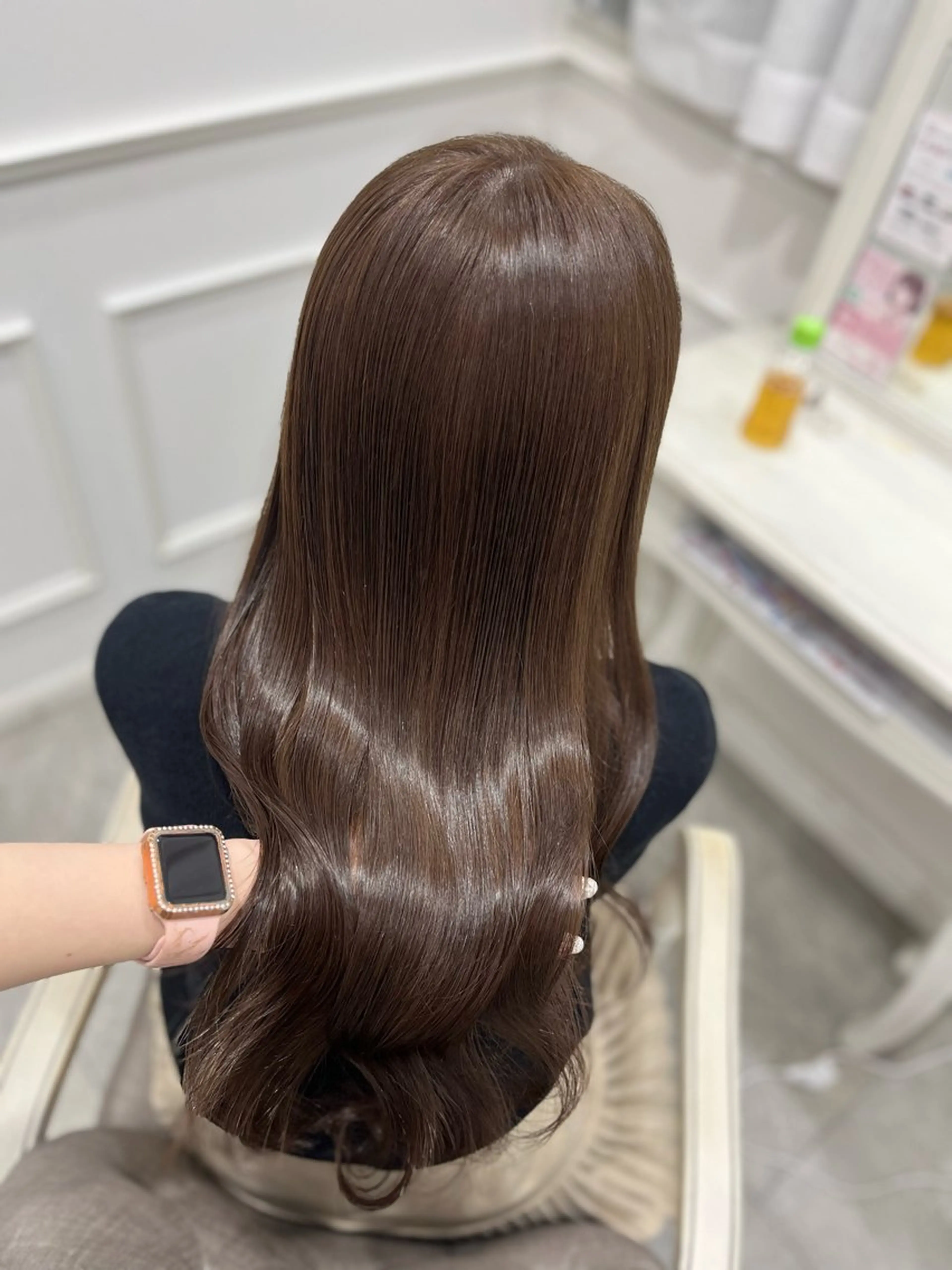 ロング カラー カット ヘアカラー トリートメント 新井 凪のヘアスタイル