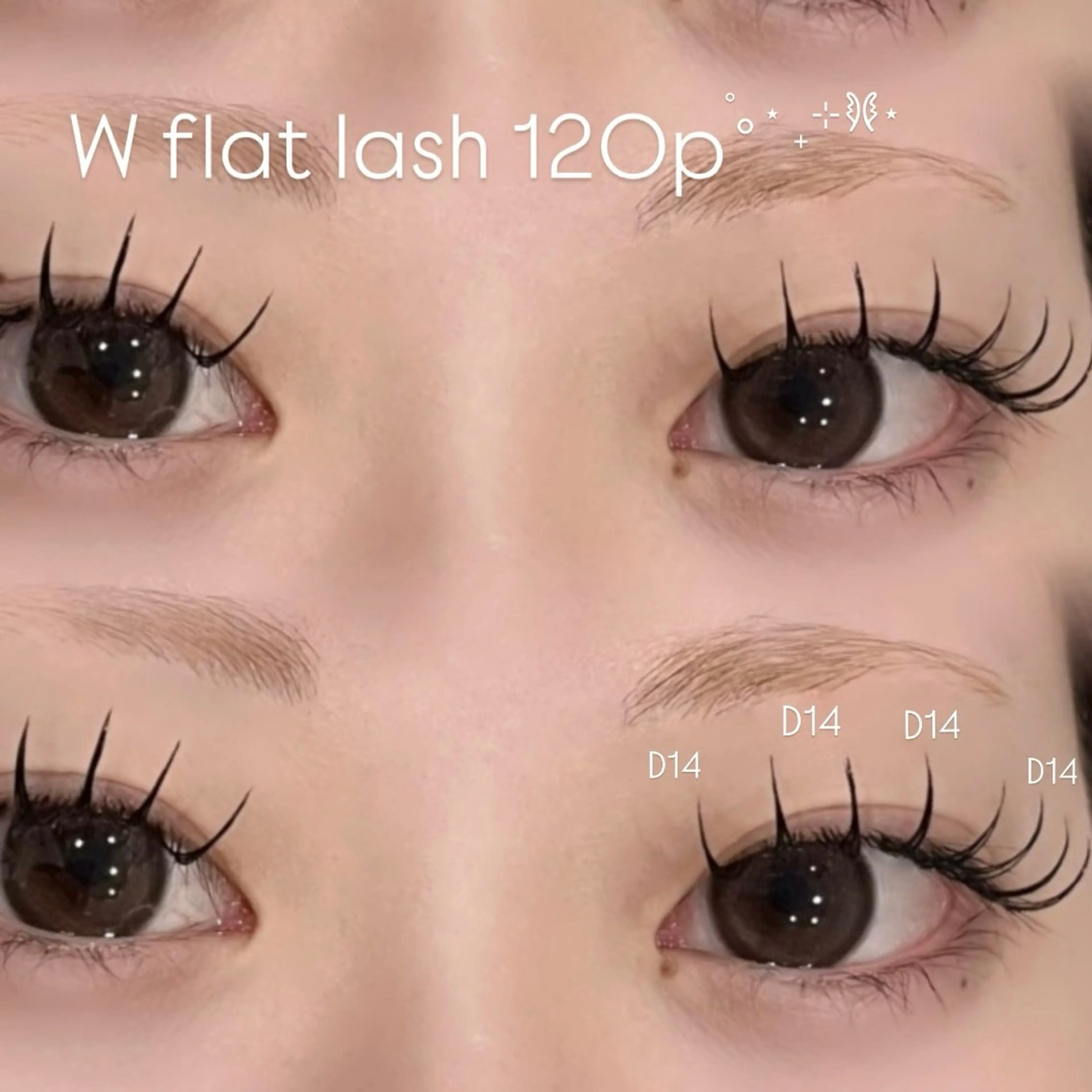 マツエク・マツパ フラットラッシュ As nail sakuraのマツエク・マツパデザイン