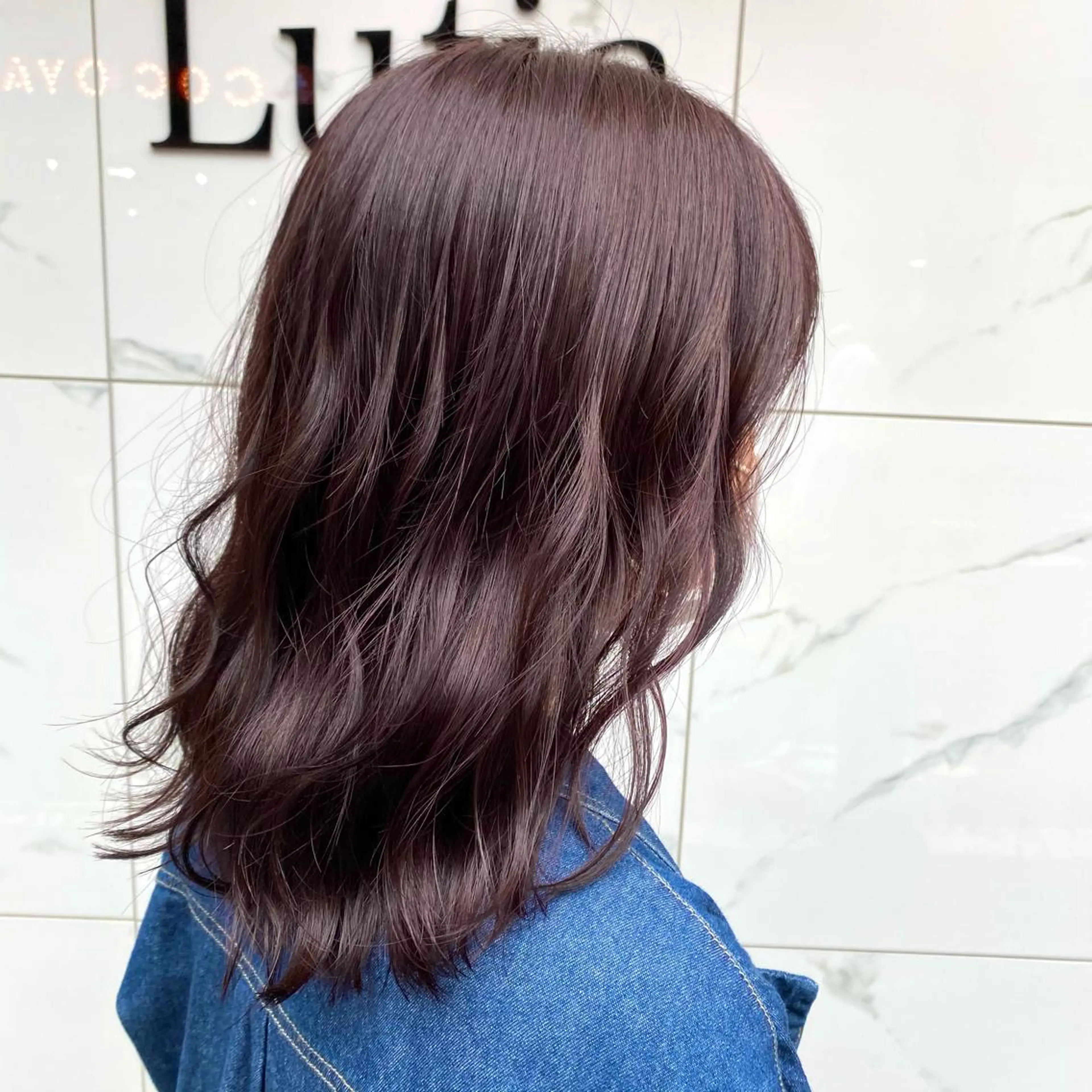 ミディアム カラー ディープラベンダー ラベンダーカラー 増子 祐太朗のヘアスタイル