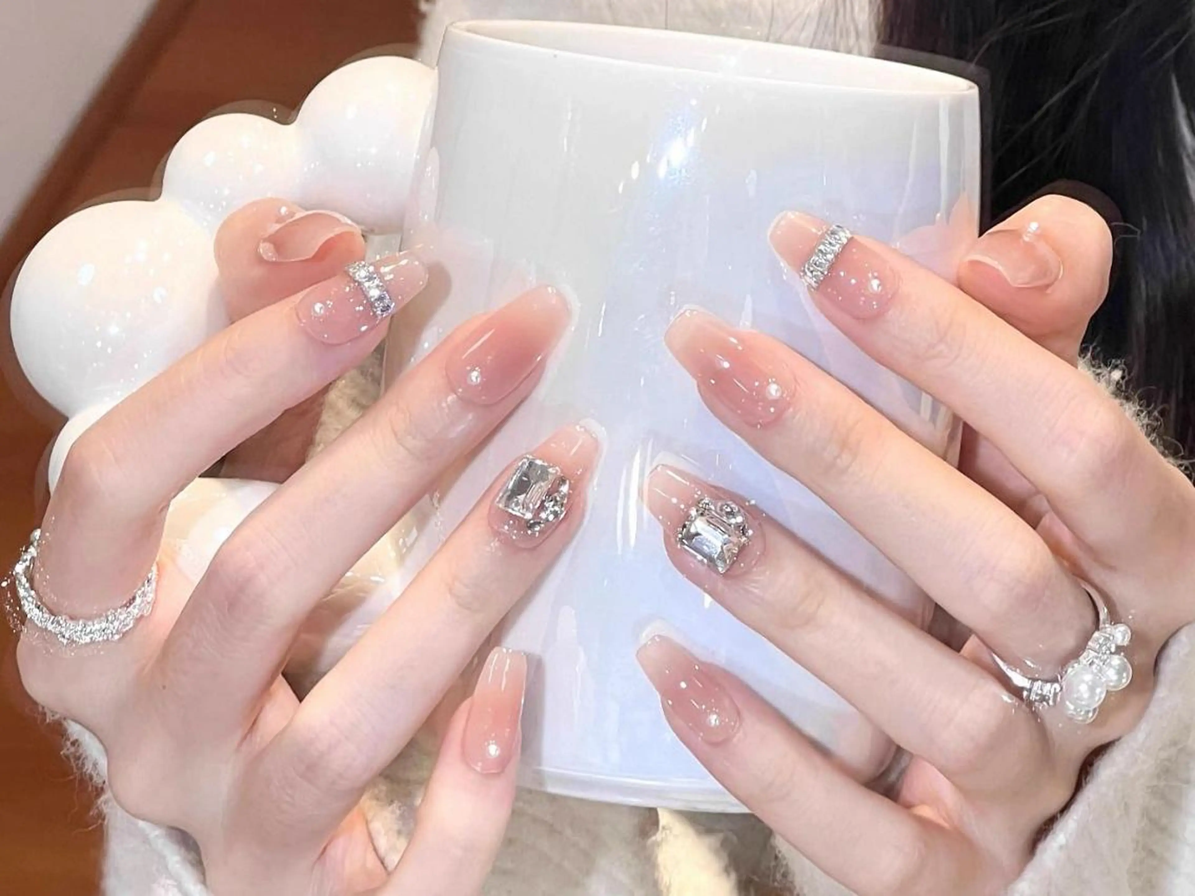 ネイル ジェルネイル オフィスネイル ワンカラーネイル ピンク ショートネイル ハンドネイル 🎀Sense Nail新宿店🎀のネイルデザイン