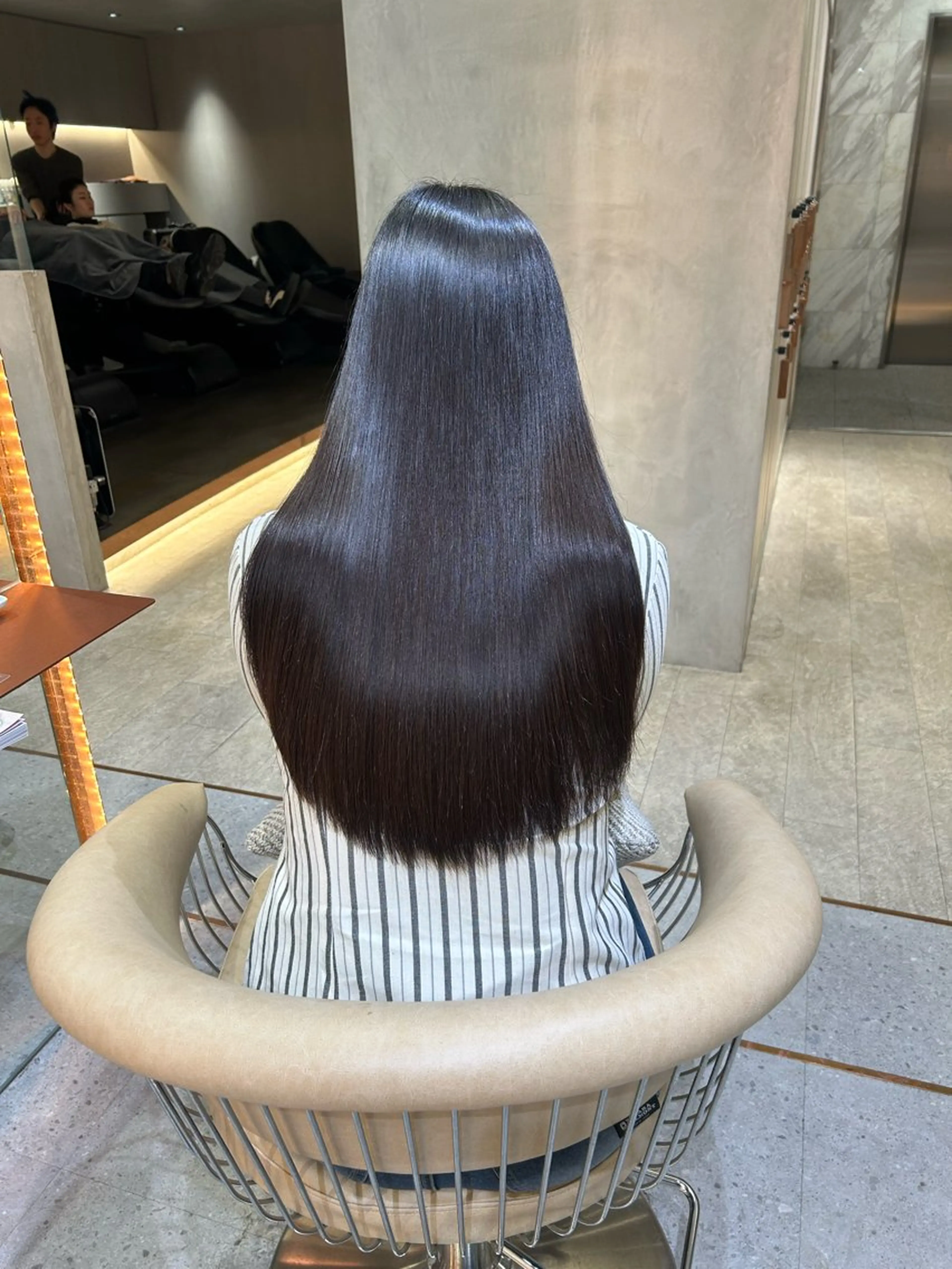 ロング 縮毛矯正 縮毛矯正 有薗 梨々香のヘアスタイル