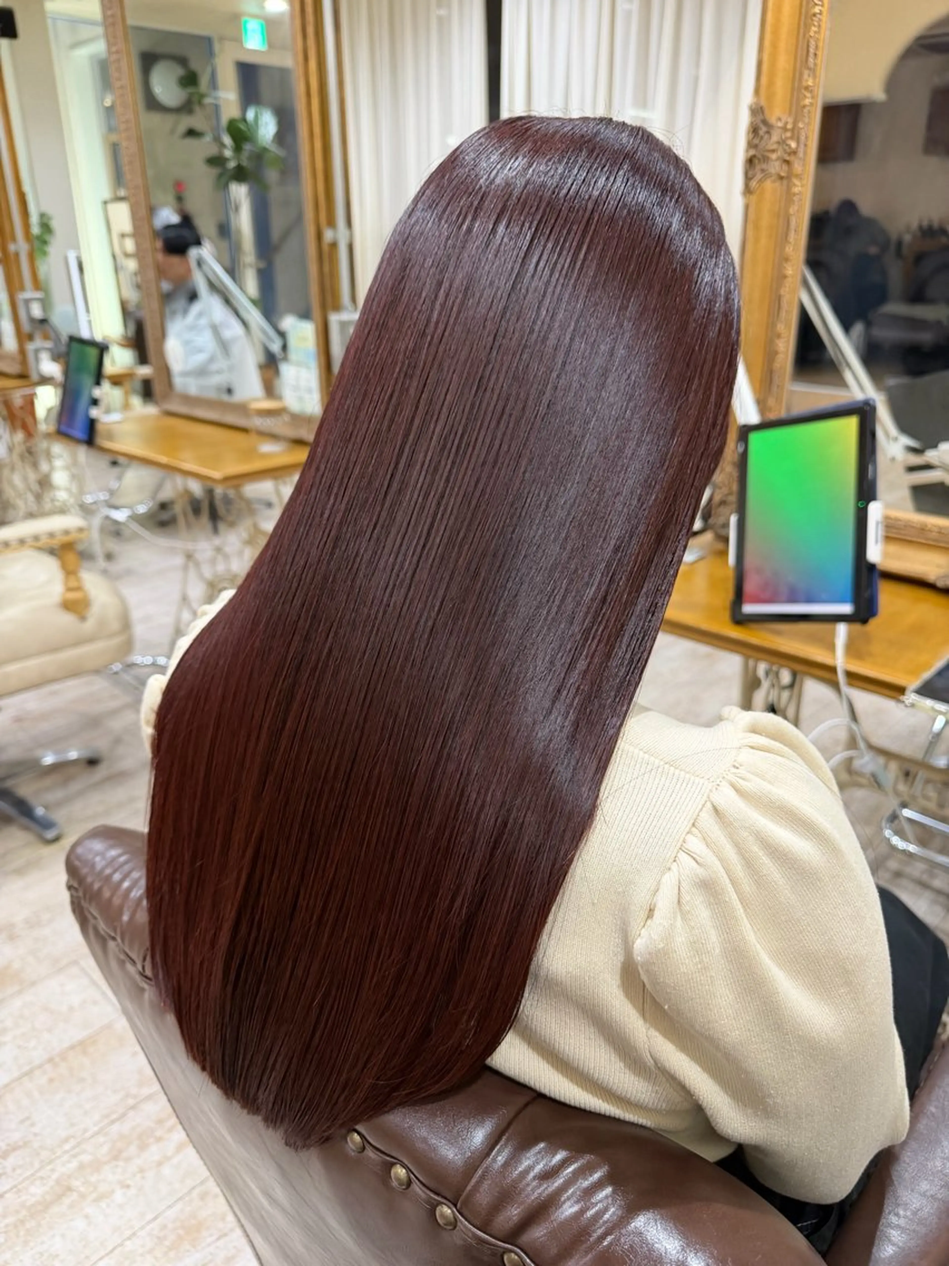 ロング カラー 髪質改善 レイヤーカット カット ヘアカラー 縮毛矯正 トリートメント 新越谷noble店長 松本拓也▶◀*.のヘアスタイル