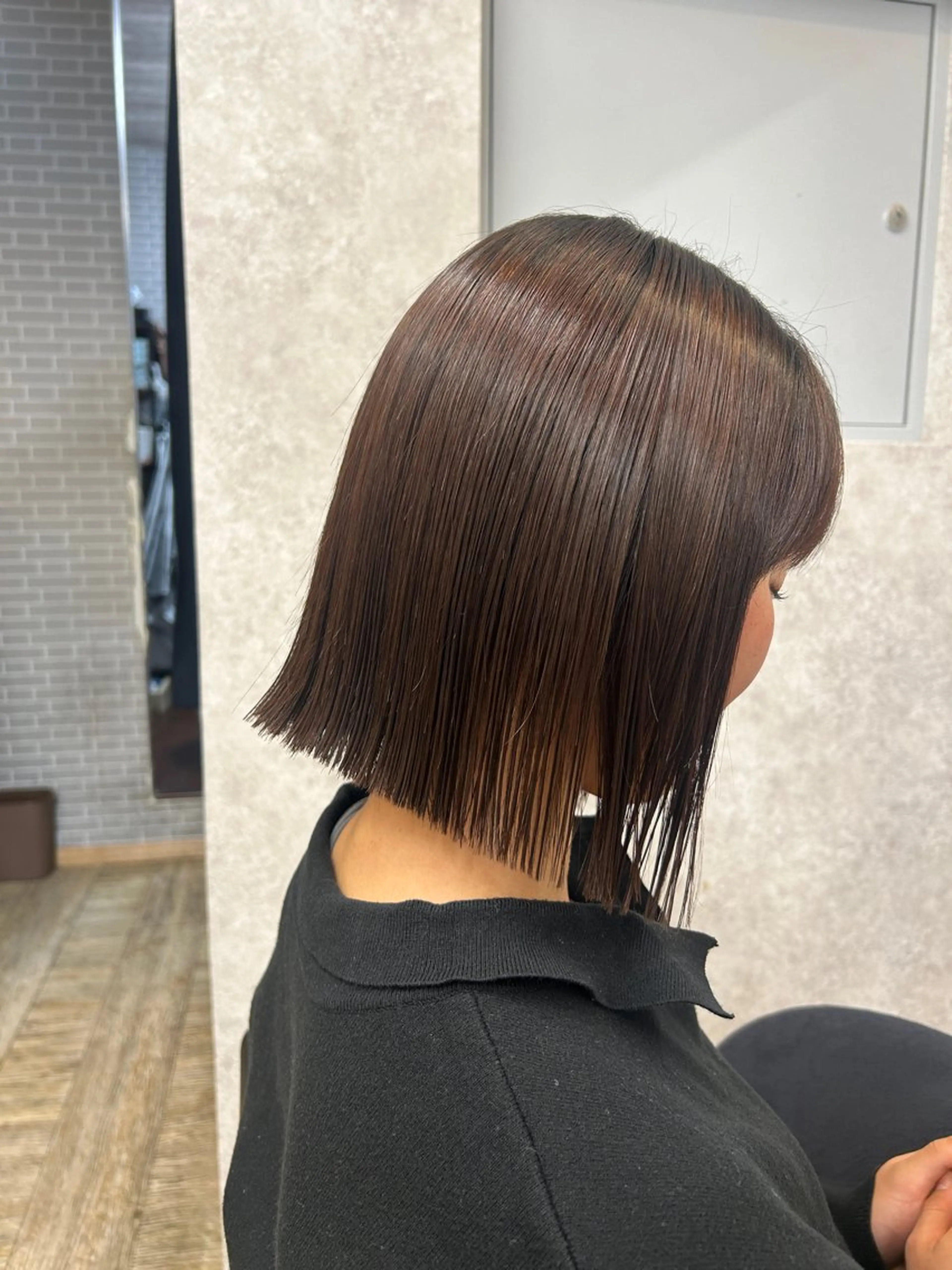 ミディアム パーマ カット 縮毛矯正 トリートメント 🌻柳谷 心渚🌻のヘアスタイル