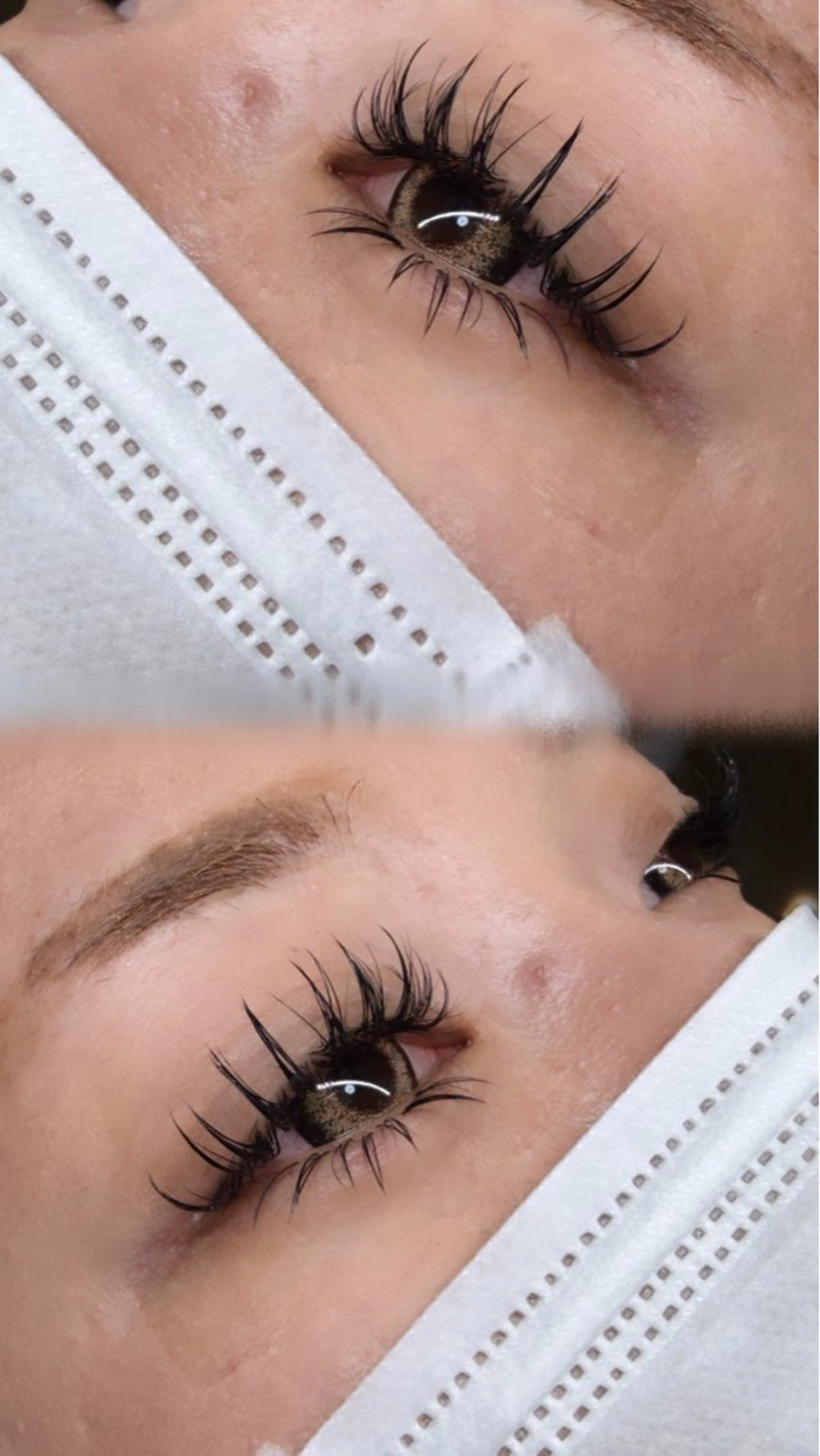 マツエク・マツパ Dカール フラットラッシュ ナチュラル 下まつげエクステ マツエク eyelash Yuaのマツエク・マツパデザイン