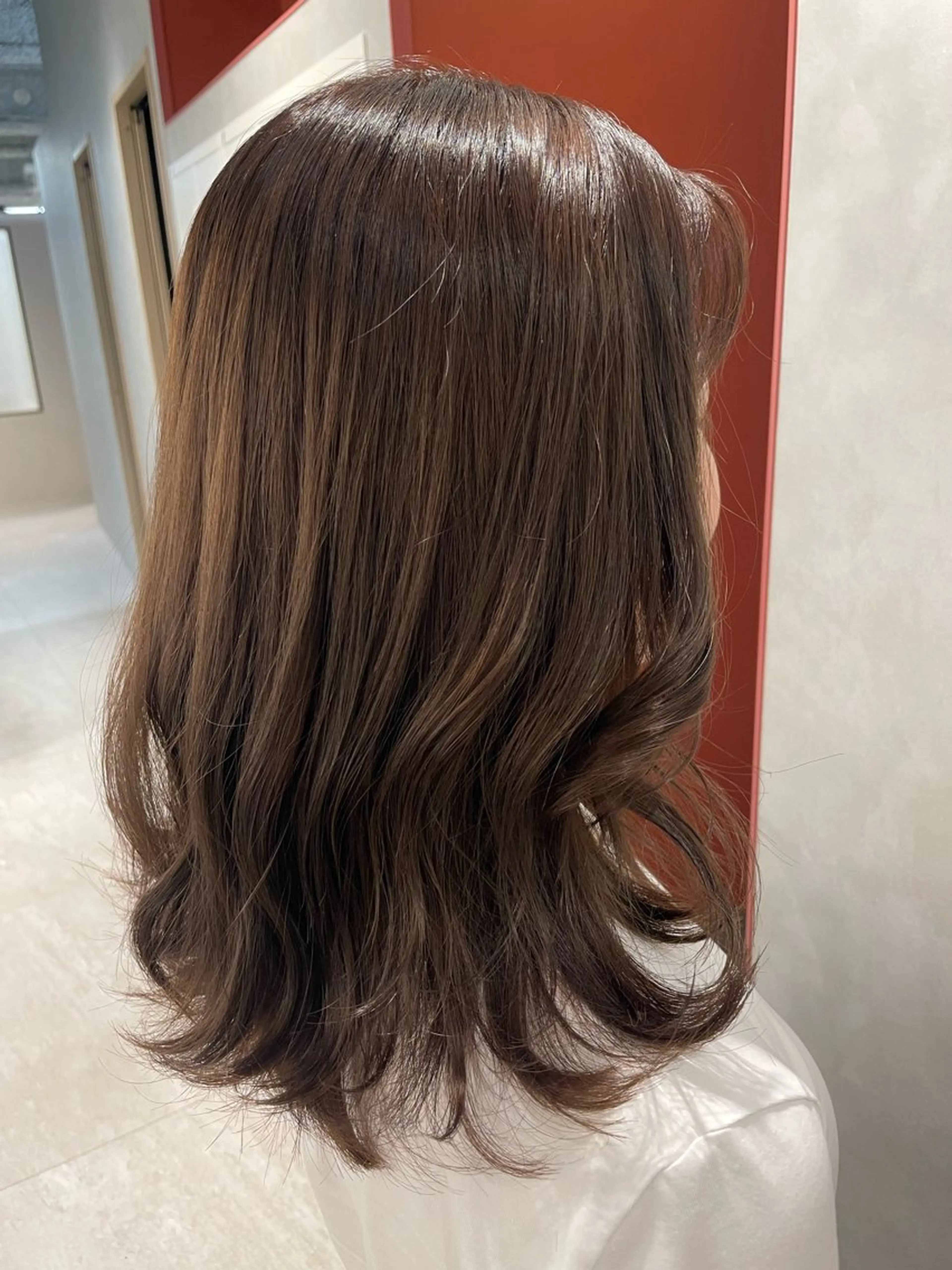 ミディアム カラー カット ヘアカラー トリートメント ヘッドスパ miyu/完全個室 /髪質改善のヘアスタイル