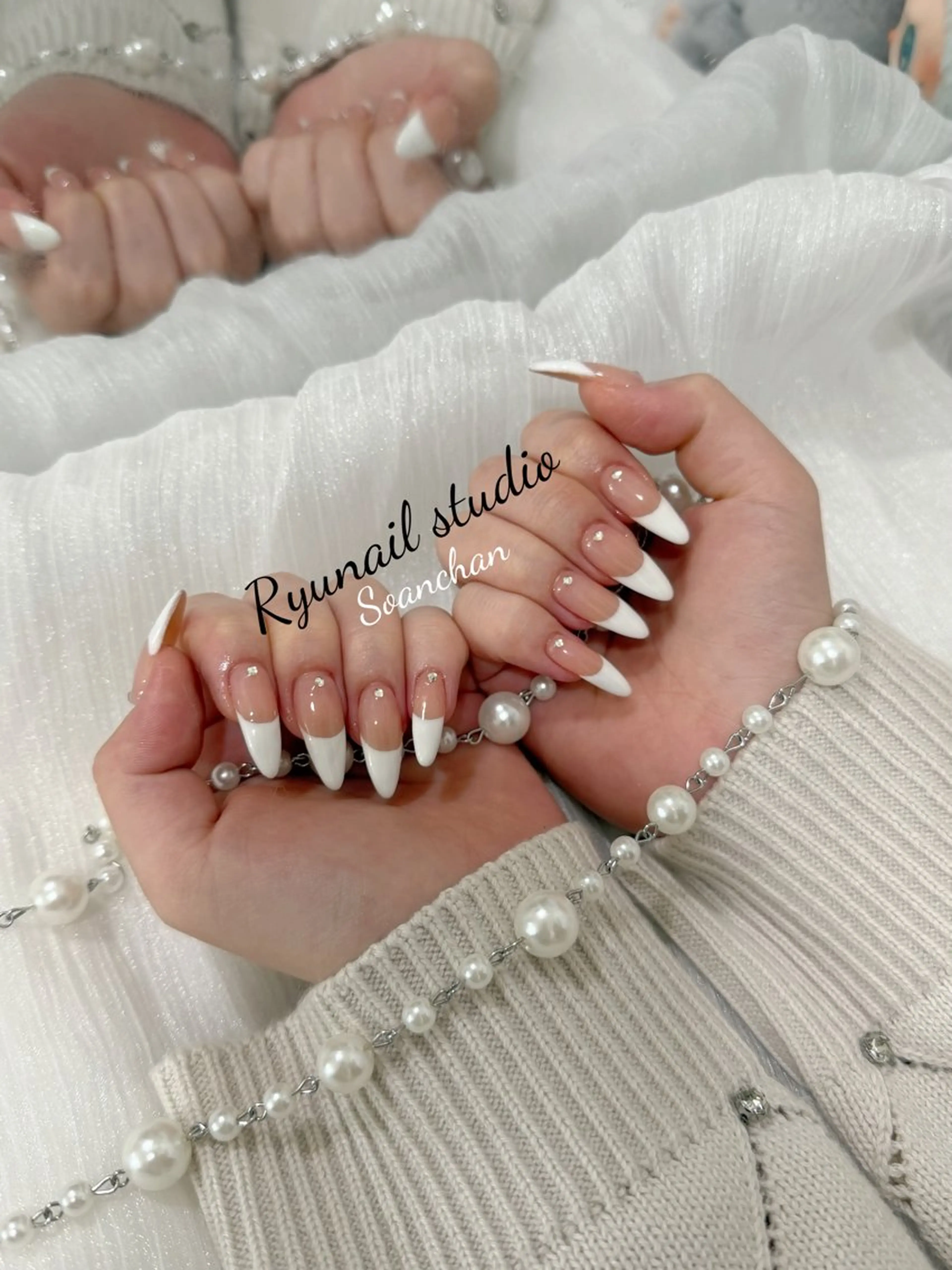 ネイル アートネイル ジェルネイル マグネットネイル ニュアンスネイル シンプルネイル ハンドネイル Ryu Nail NekoChanのネイルデザイン
