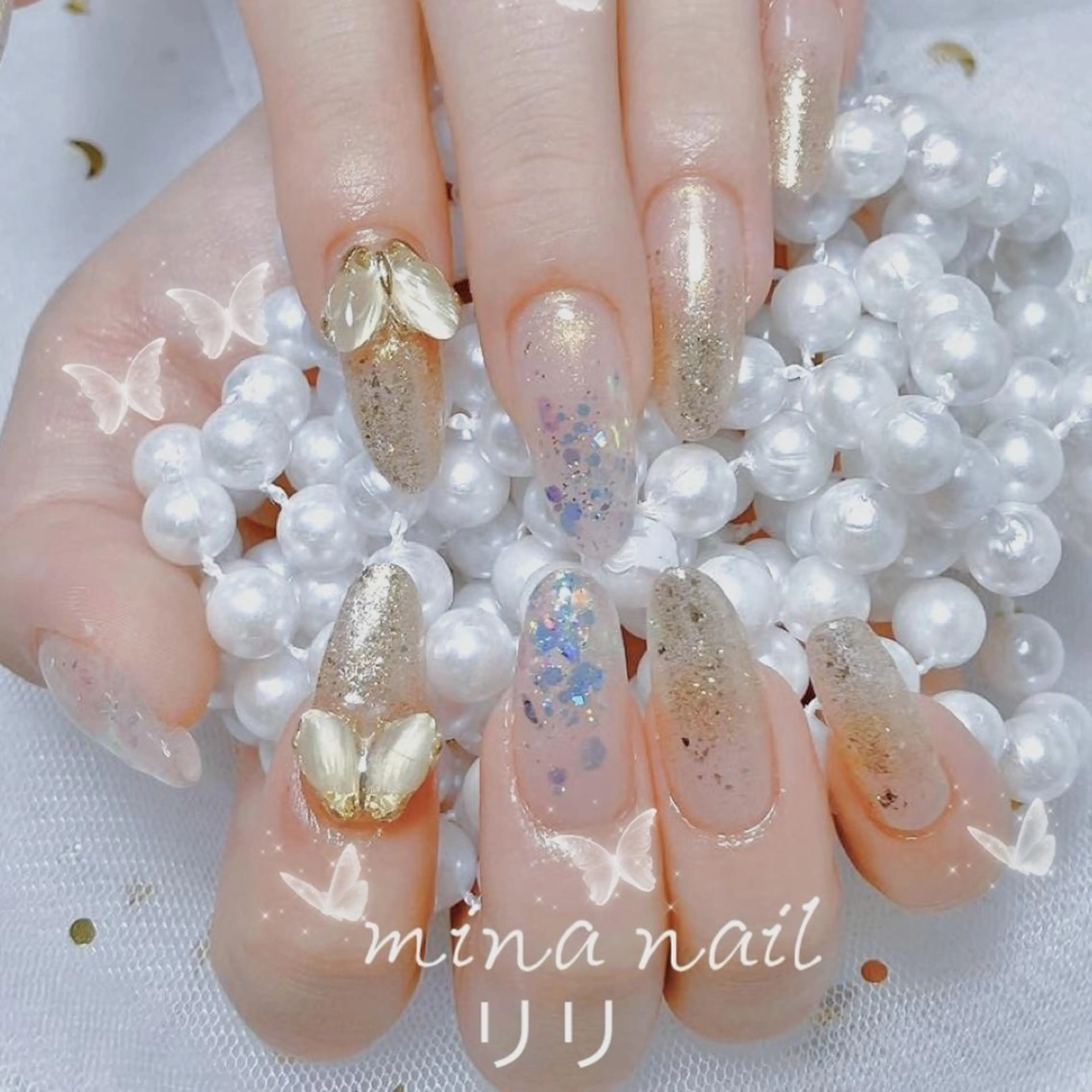 ネイル ハンドネイル 🎀まゆ 🪽🐾のネイルデザイン