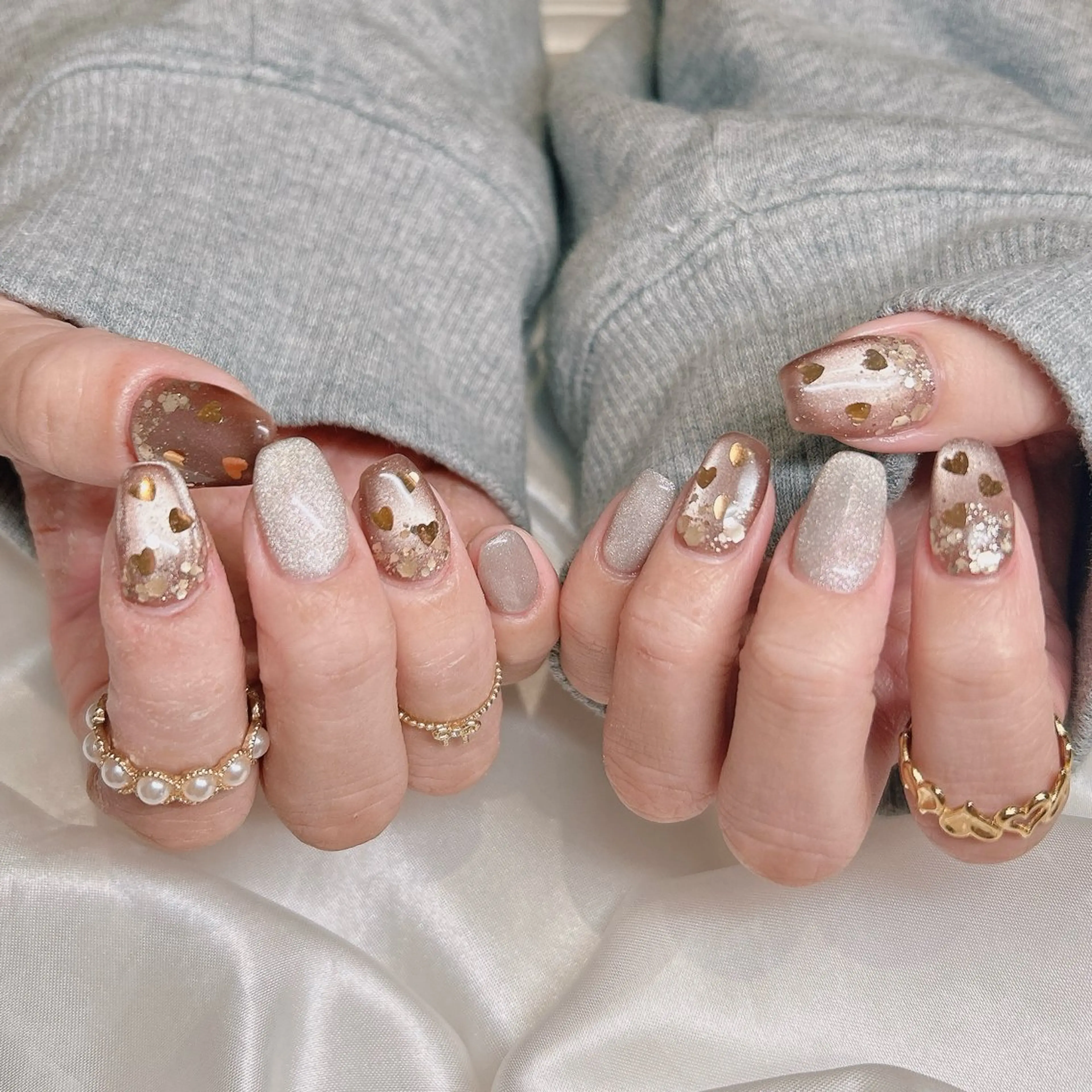 ネイル ホログラムネイル ハンドネイル junna 金山.東別院.上前津のネイルデザイン