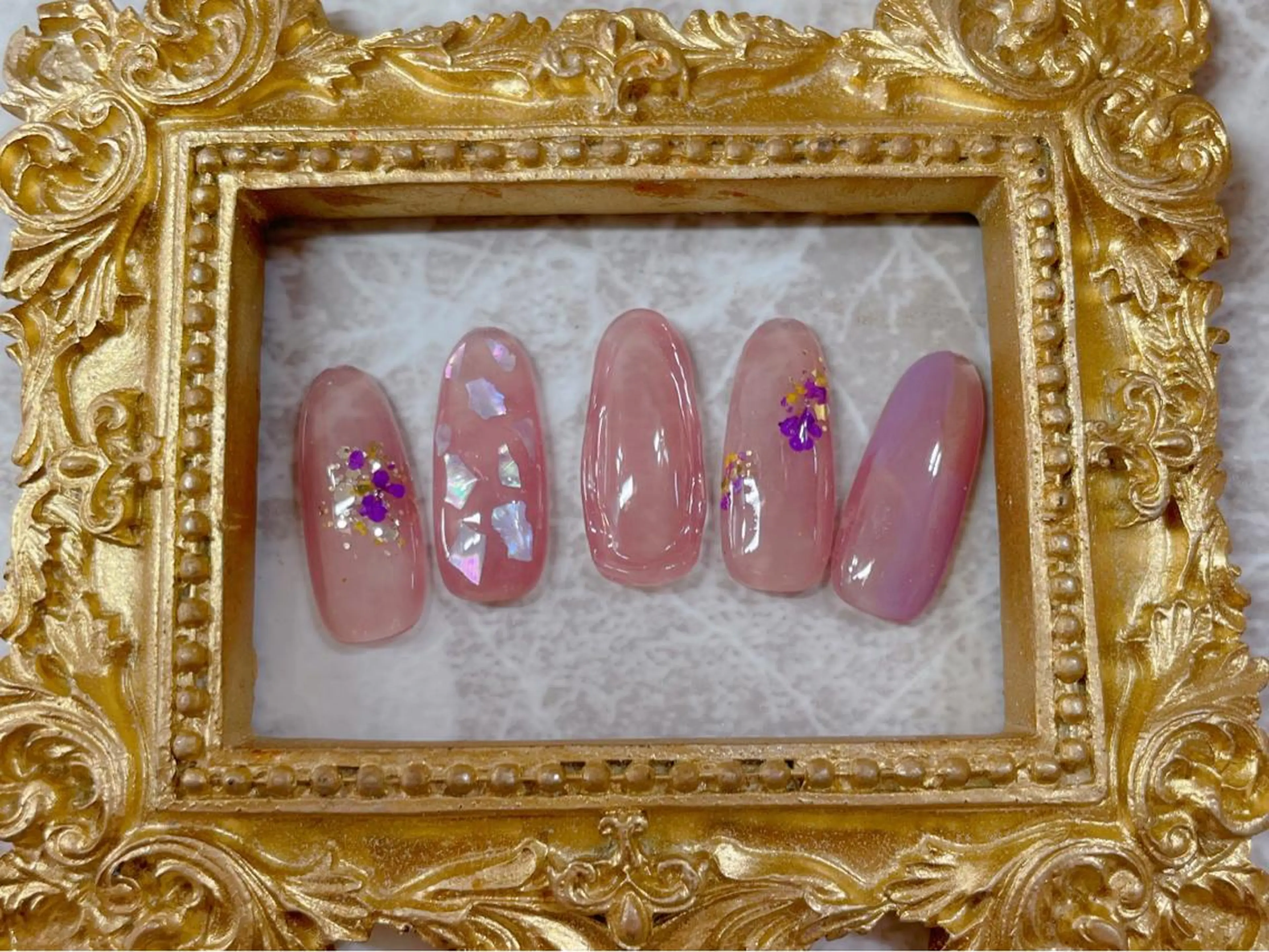 ネイル ハンドネイル マジック ミラーのネイルデザイン