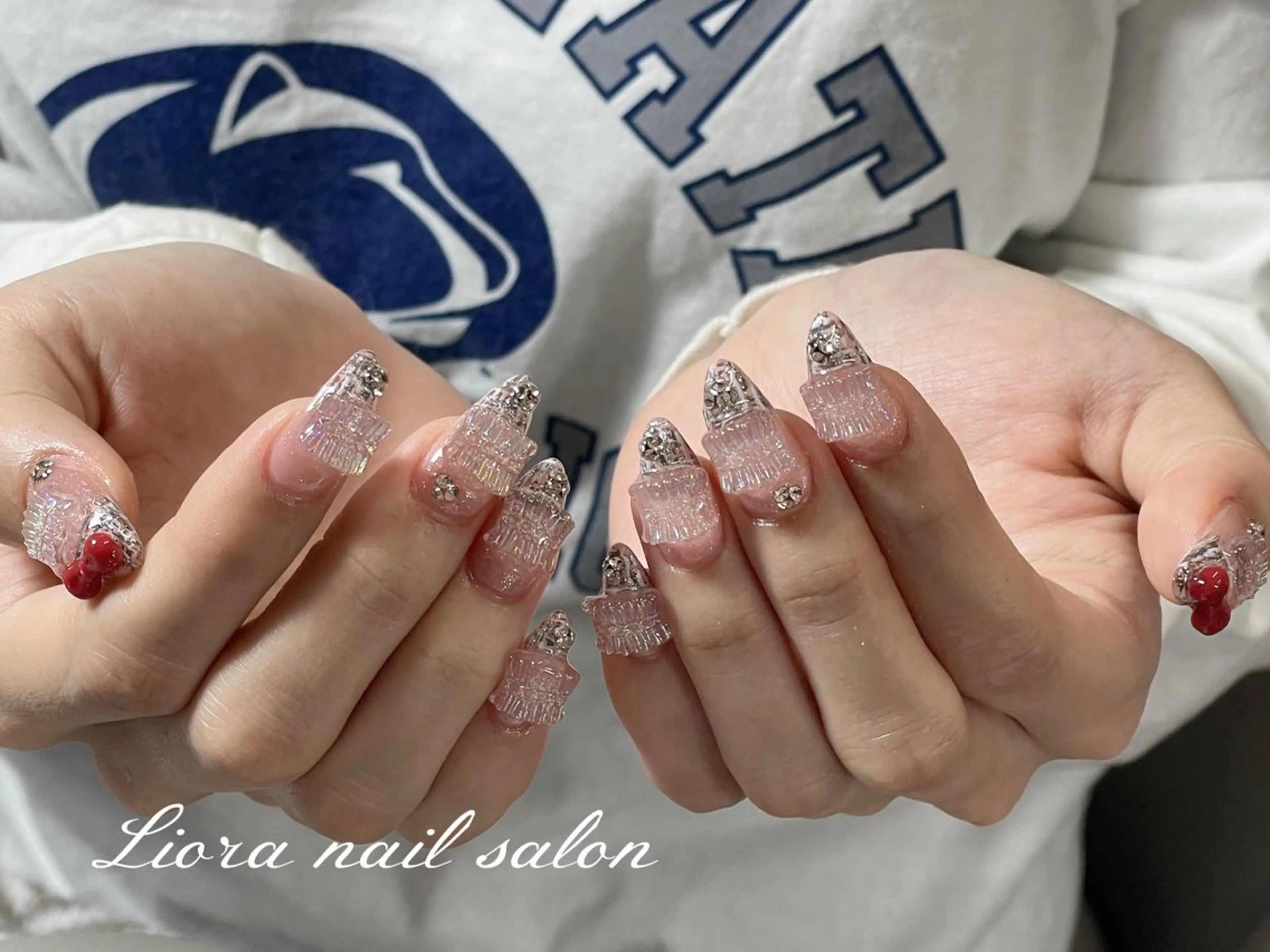 ネイル チークネイル フットネイル フレンチネイル ジェルネイル ガーリー ハンドネイル Liora nail スカルプ専門店のネイルデザイン