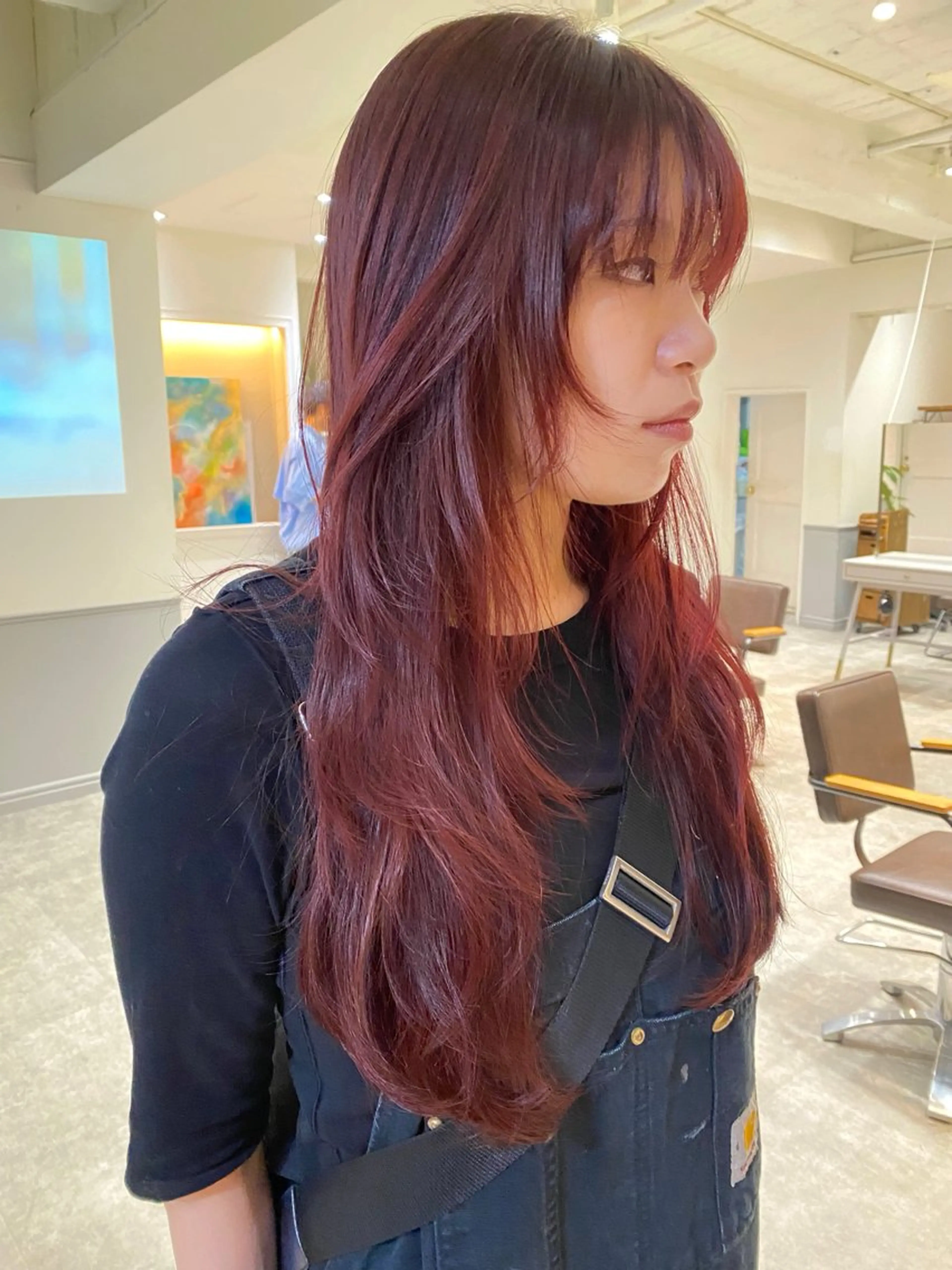 ロング 薄暮 マツイ　レンのヘアスタイル