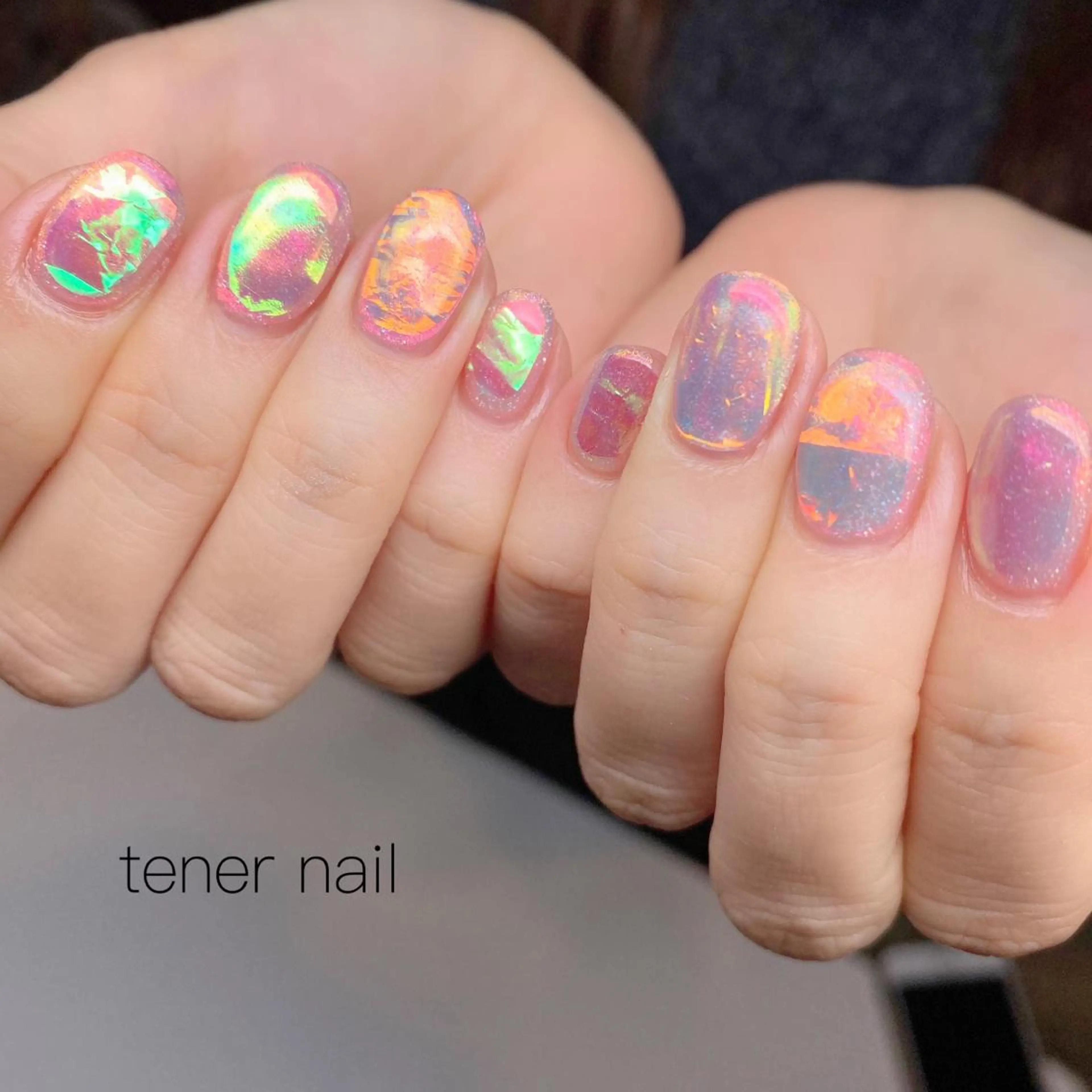ネイル 氷ネイル・うるうるネイル テネルネイル tener nailのネイルデザイン
