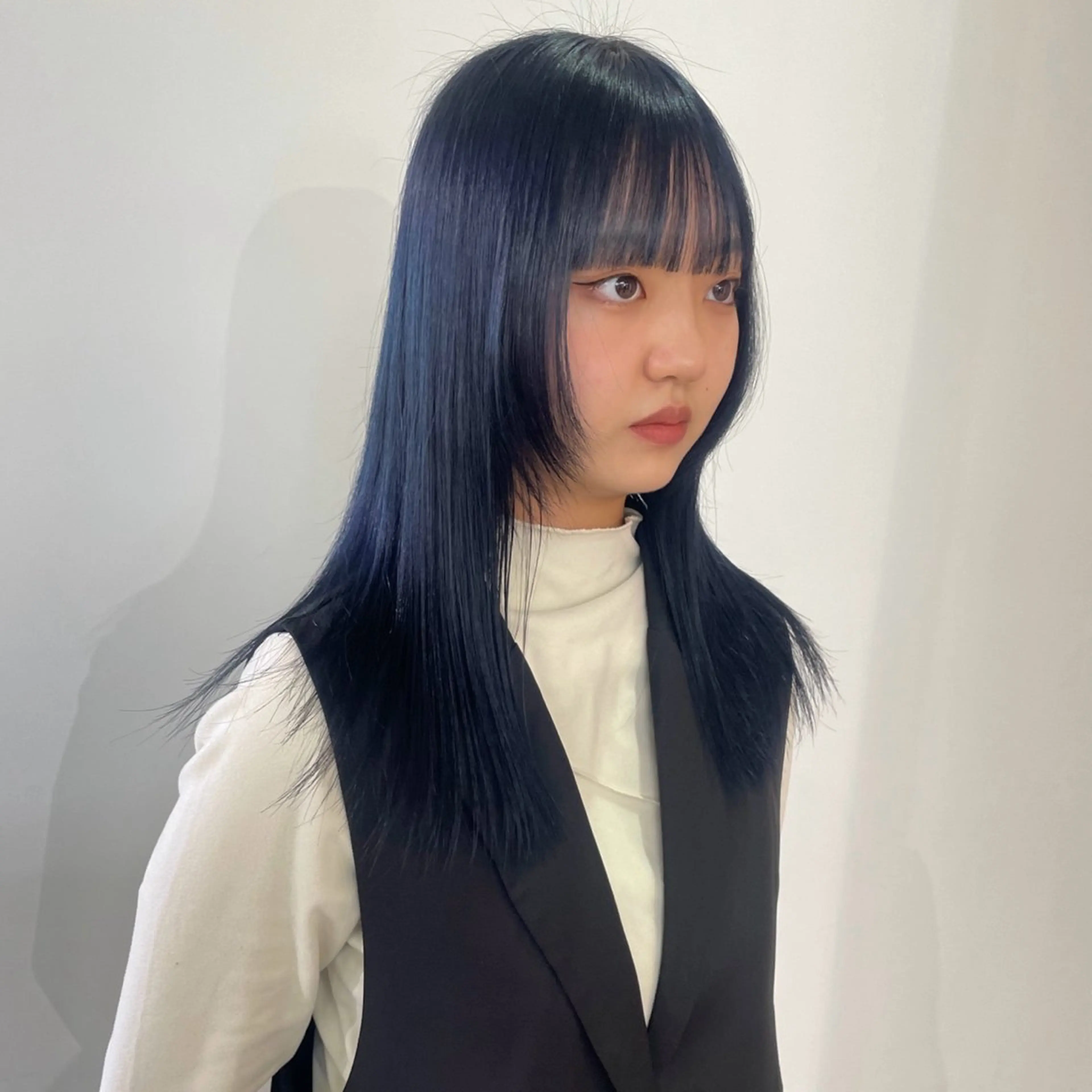 セミロング カラー 透明感カラー 顔まわりレイヤー 顔周りカット レイヤーカット nonoka オリーブ/レイヤーのヘアスタイル