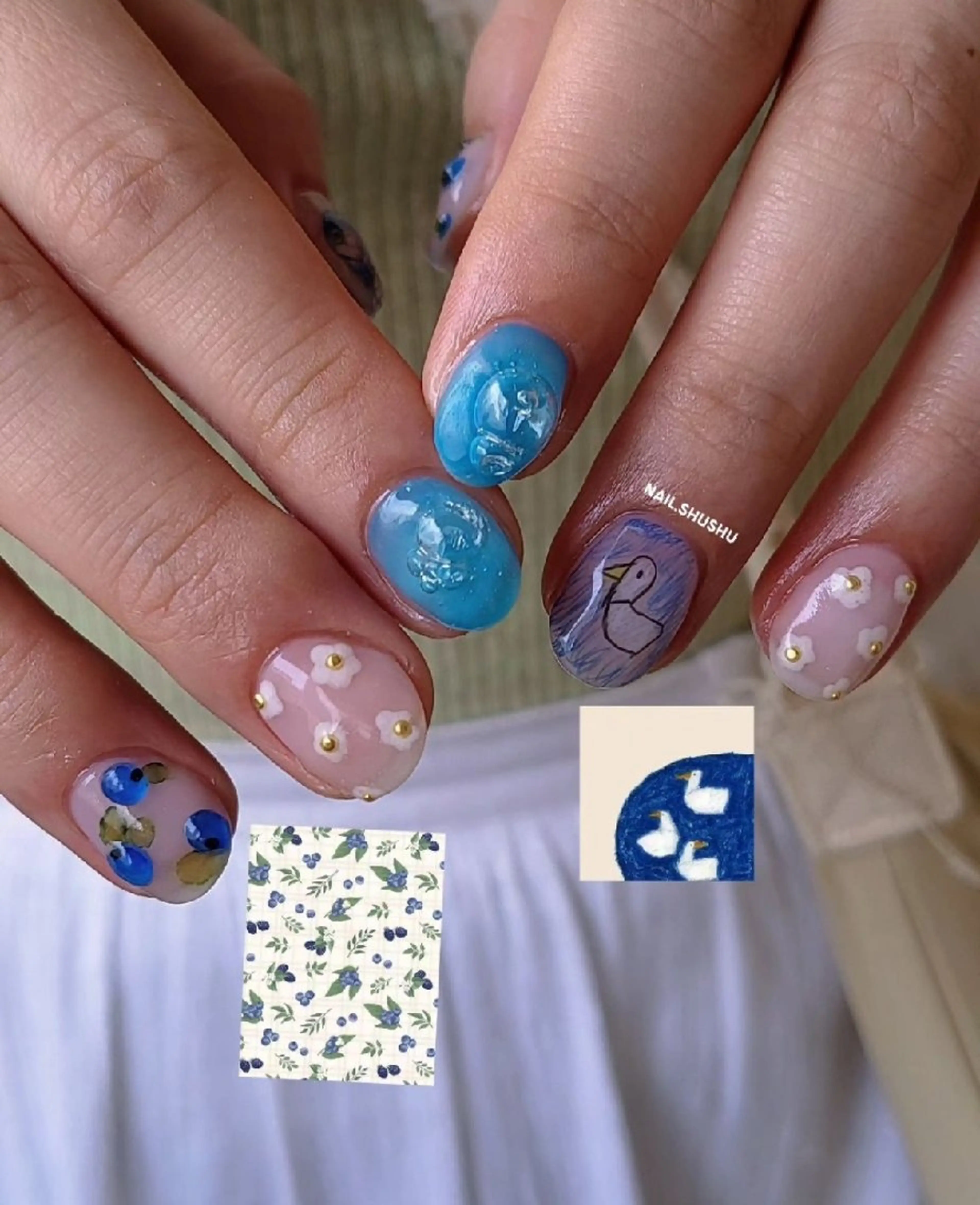 ネイル 3dパーツ/流行り 👧shushu❤️のネイルデザイン