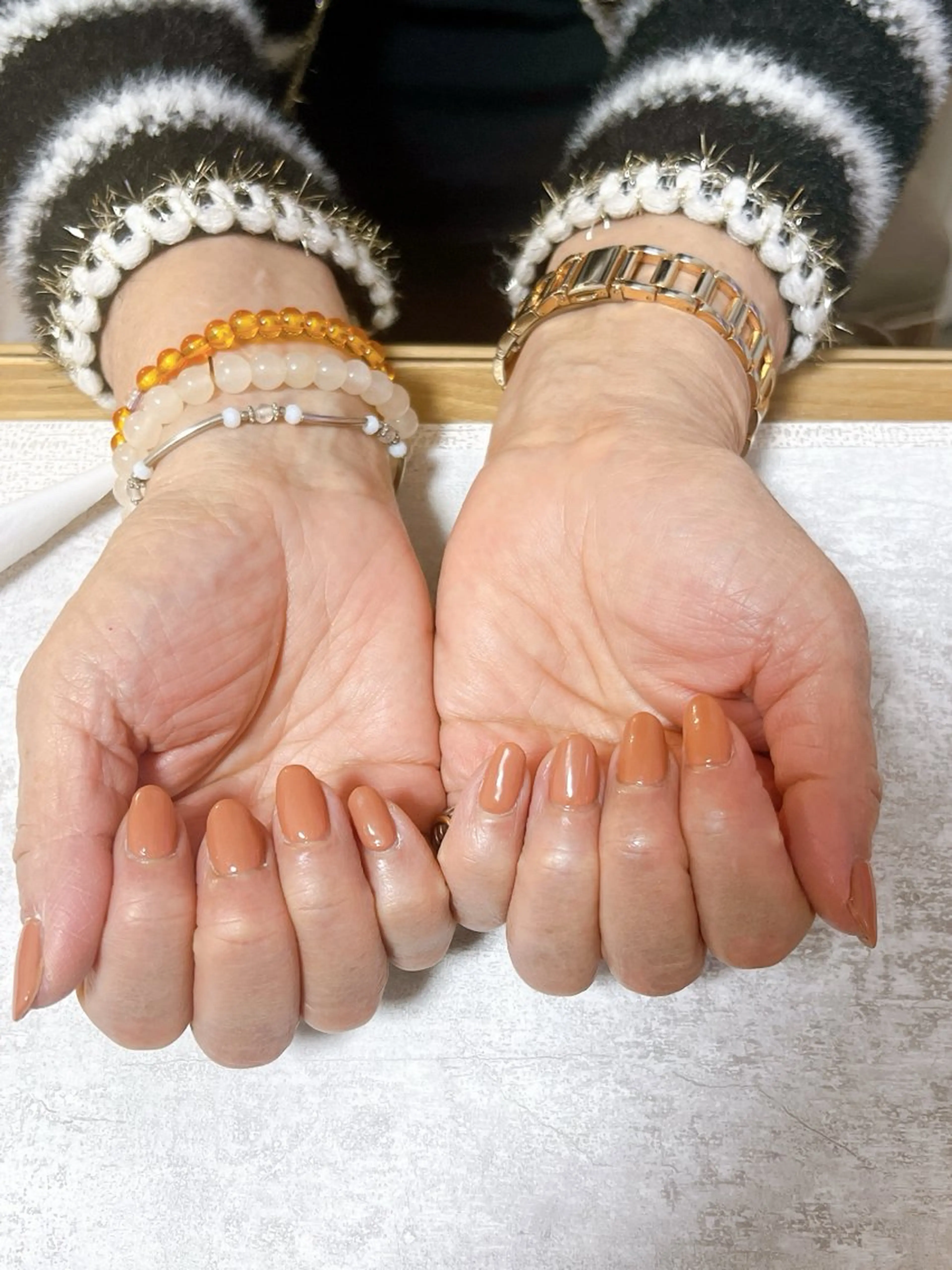 ネイル オーロラネイル フットネイル フレンチネイル ジェルネイル ハート ハンドネイル mogunail &blowのネイルデザイン