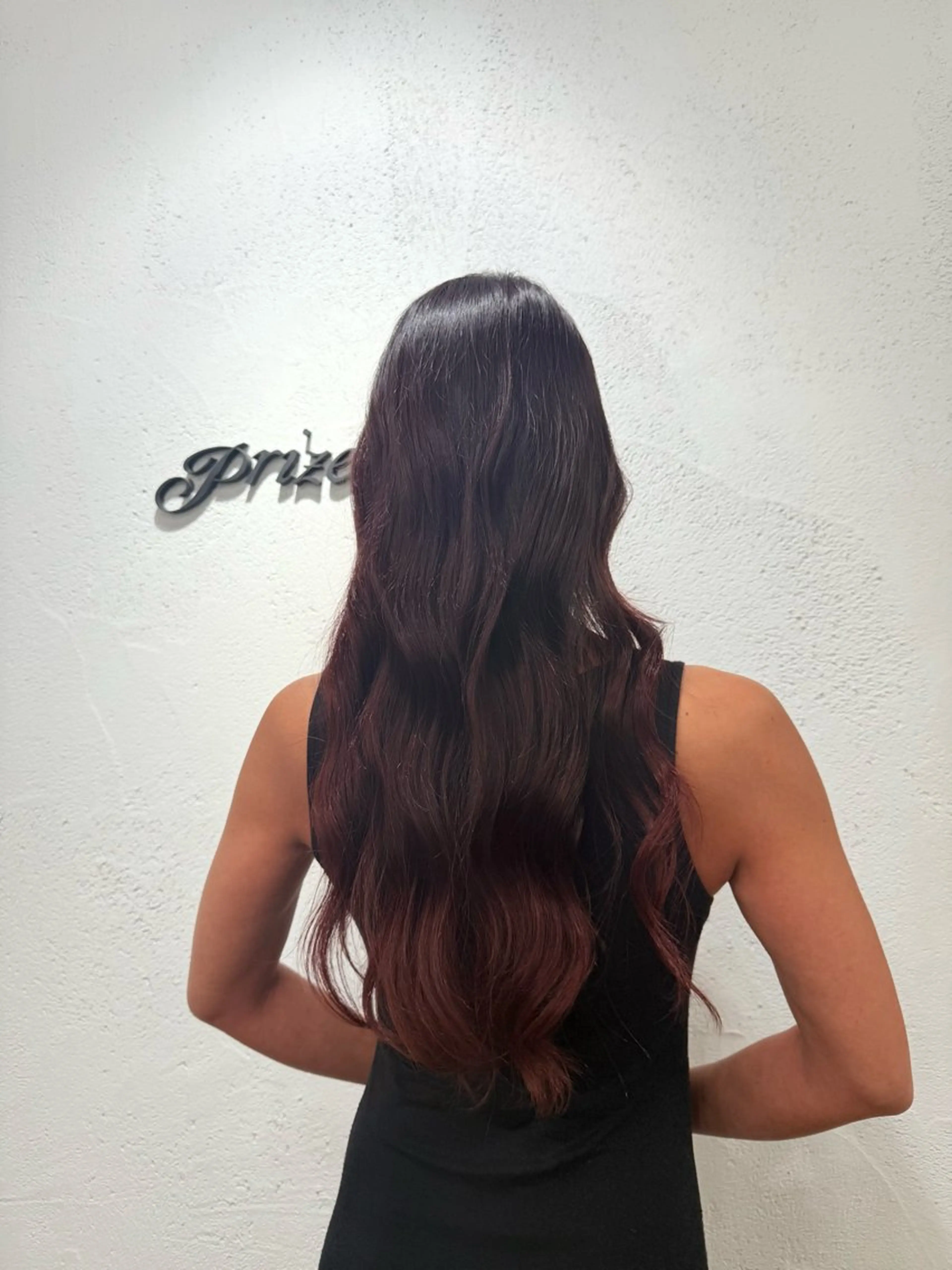 ロング ピンクブラウン prize Iris 池袋東口店所属・カットモデル 募集💎NANA💎のヘアスタイル