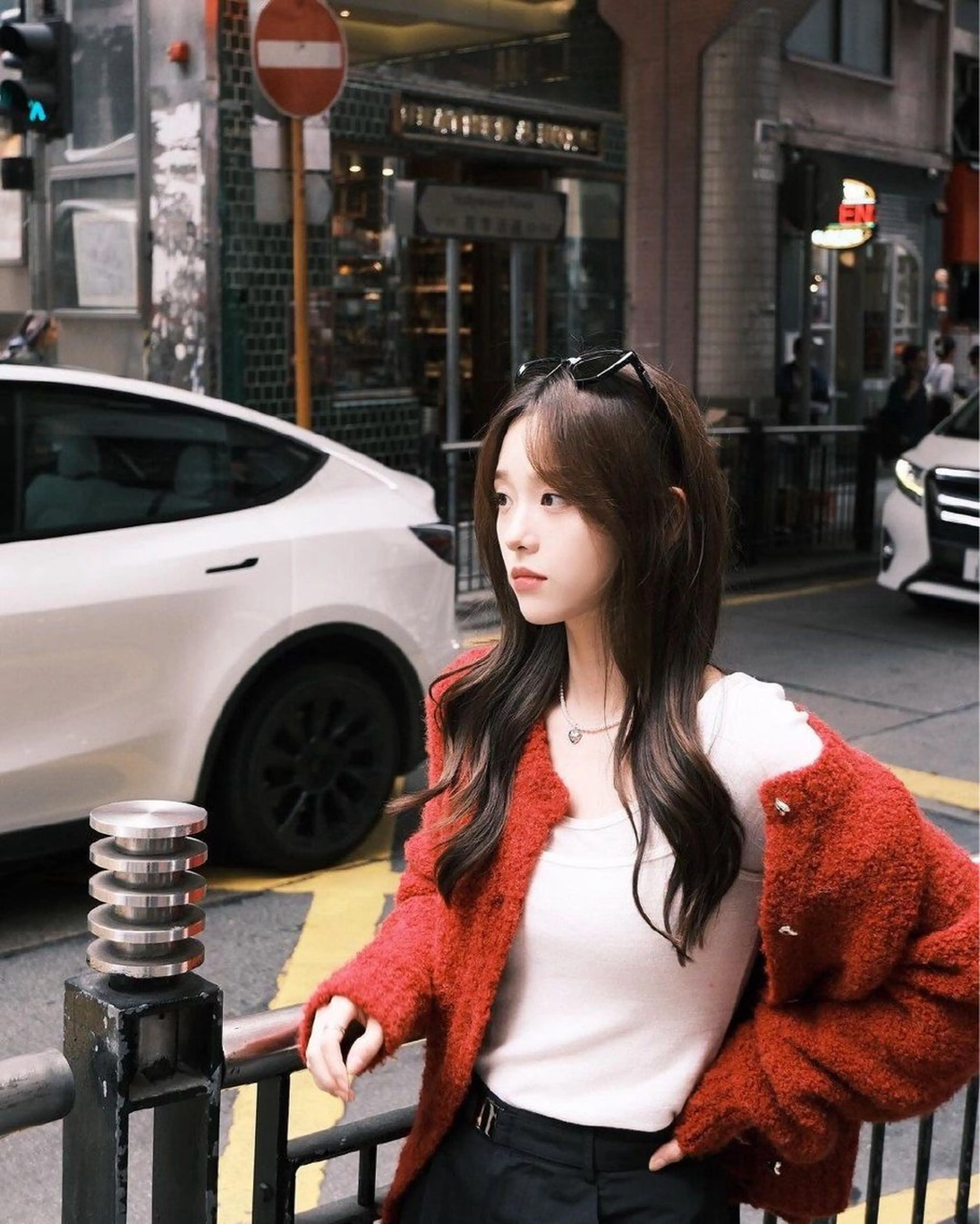 ロング カラー カット ヘアカラー トリートメント 莉乃/縮毛矯正/髪質 改善/艶カラーのヘアスタイル