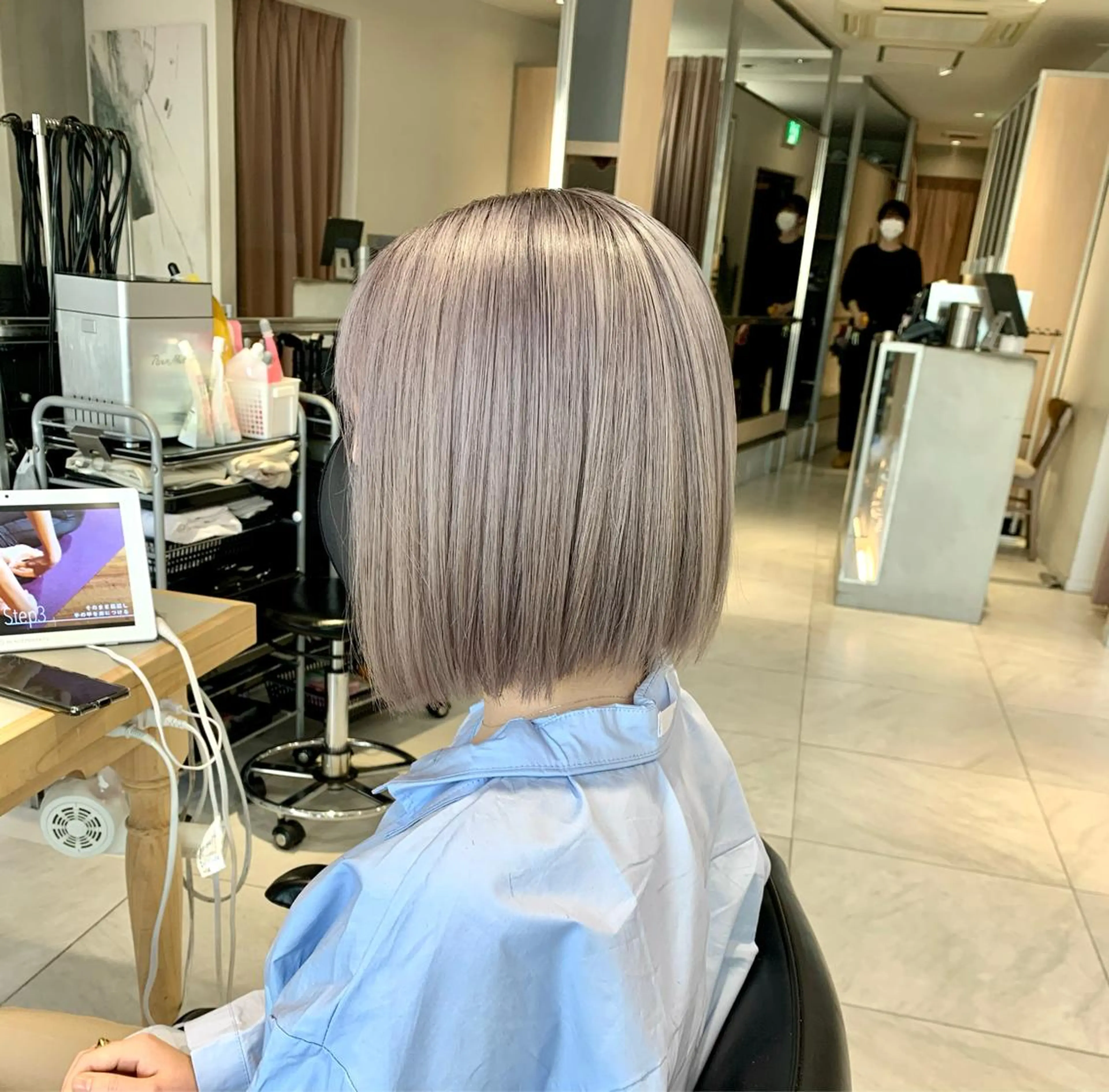 ショート カラー カット ヘアカラー トリートメント ヘッドスパ 柔らか透け感カラー 🌿ムロヤリョウスケのヘアスタイル