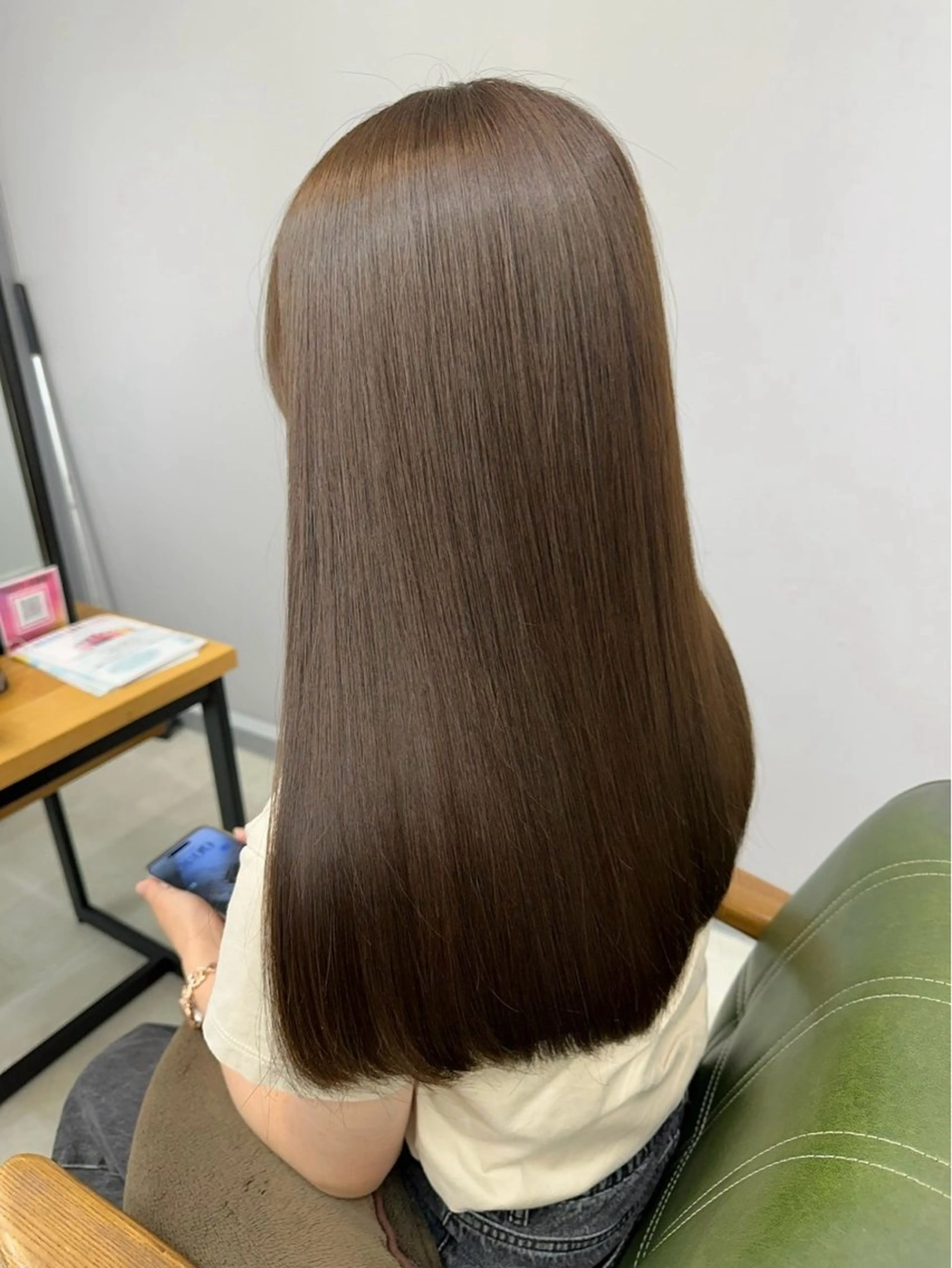 ロング 縮毛矯正 縮毛矯正 中山 達斗のヘアスタイル