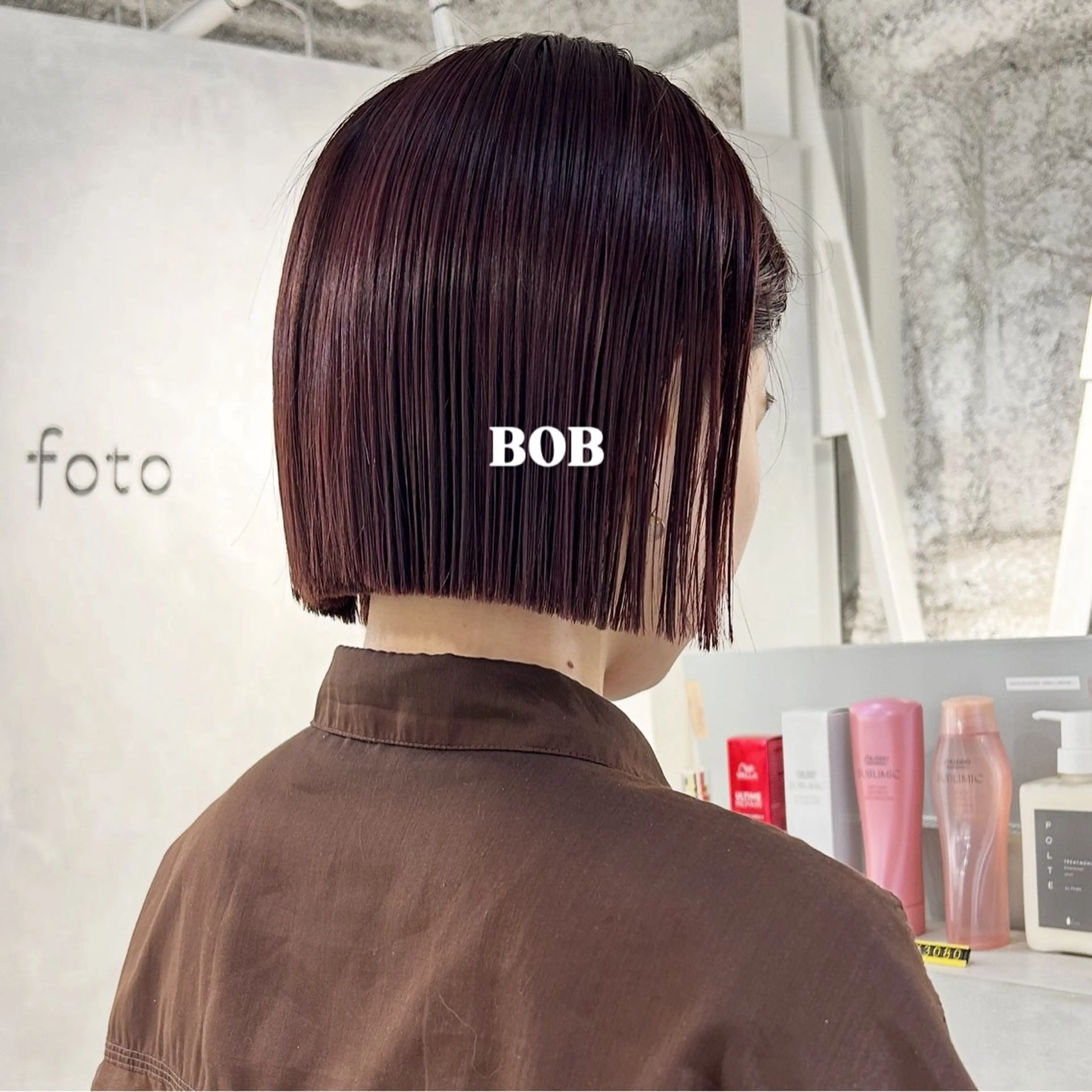 ショート カラー カット ヘアカラー トリートメント 切りっぱなしBOB 職人💜Anzuのヘアスタイル