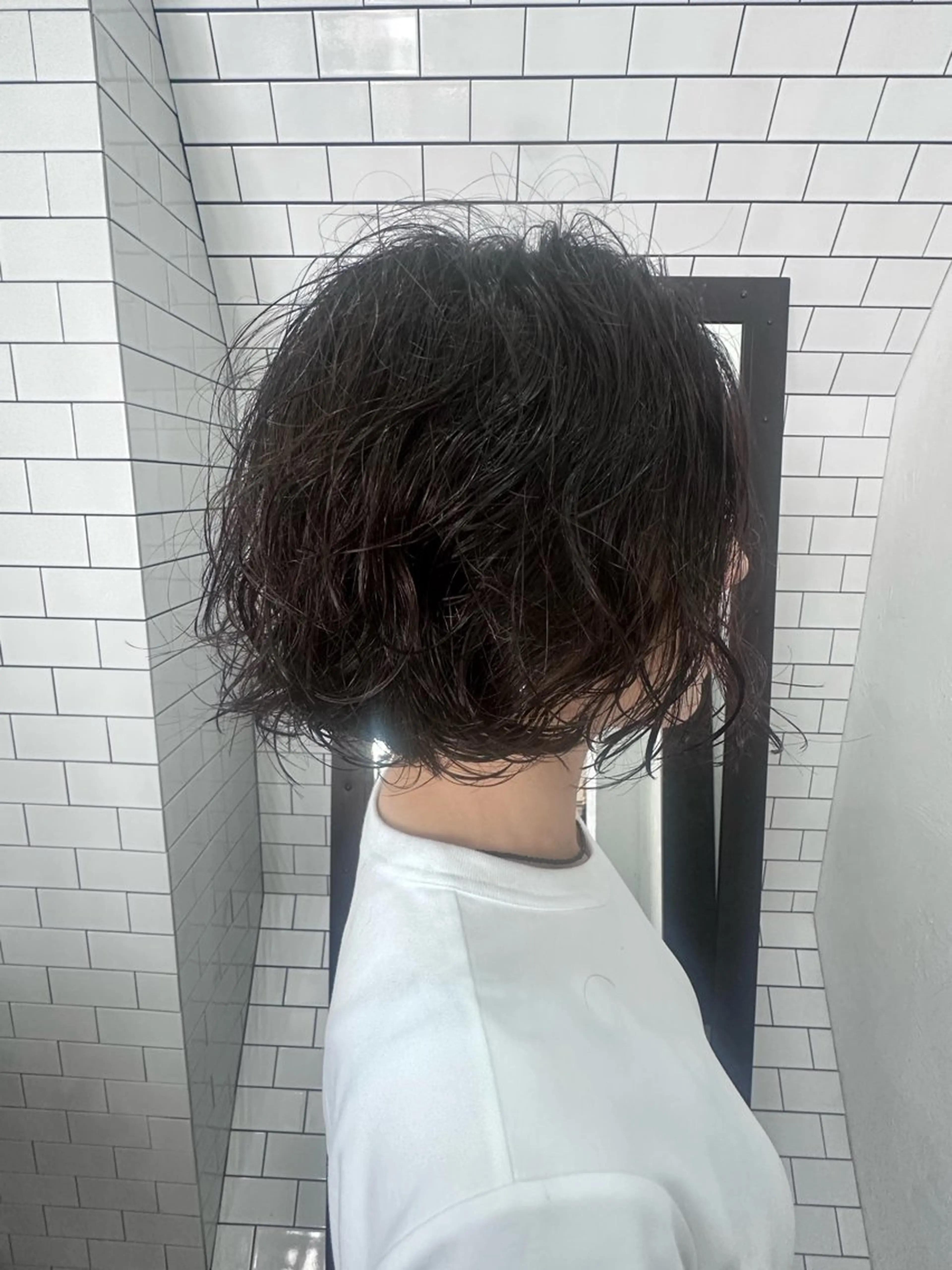 ミディアム パーマ カット パーマ トリートメント 妙見 知洋のヘアスタイル