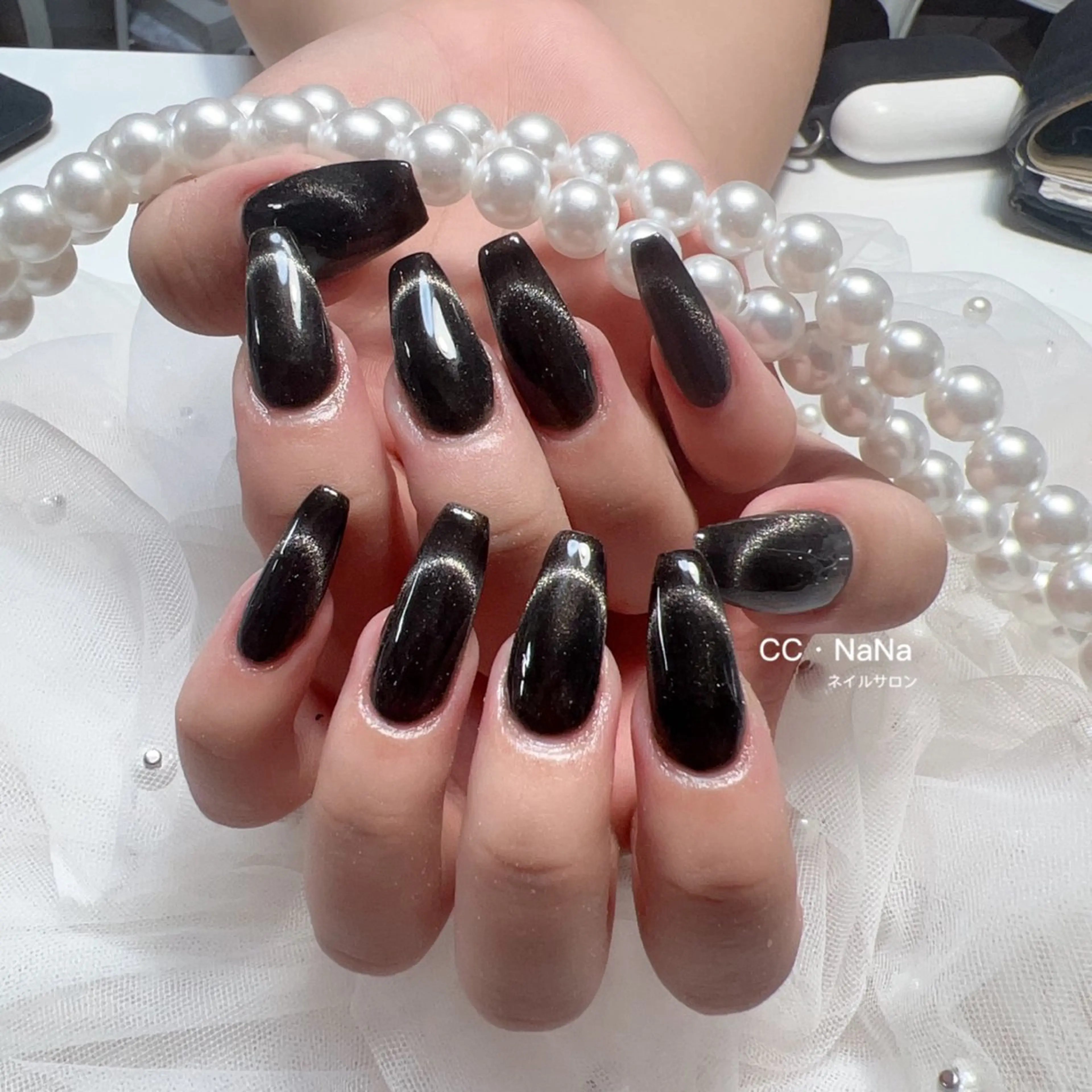 ネイル スカルプネイル ハンドネイル 💎CC・NaNa 韓国風ネイル🌙Cのネイルデザイン