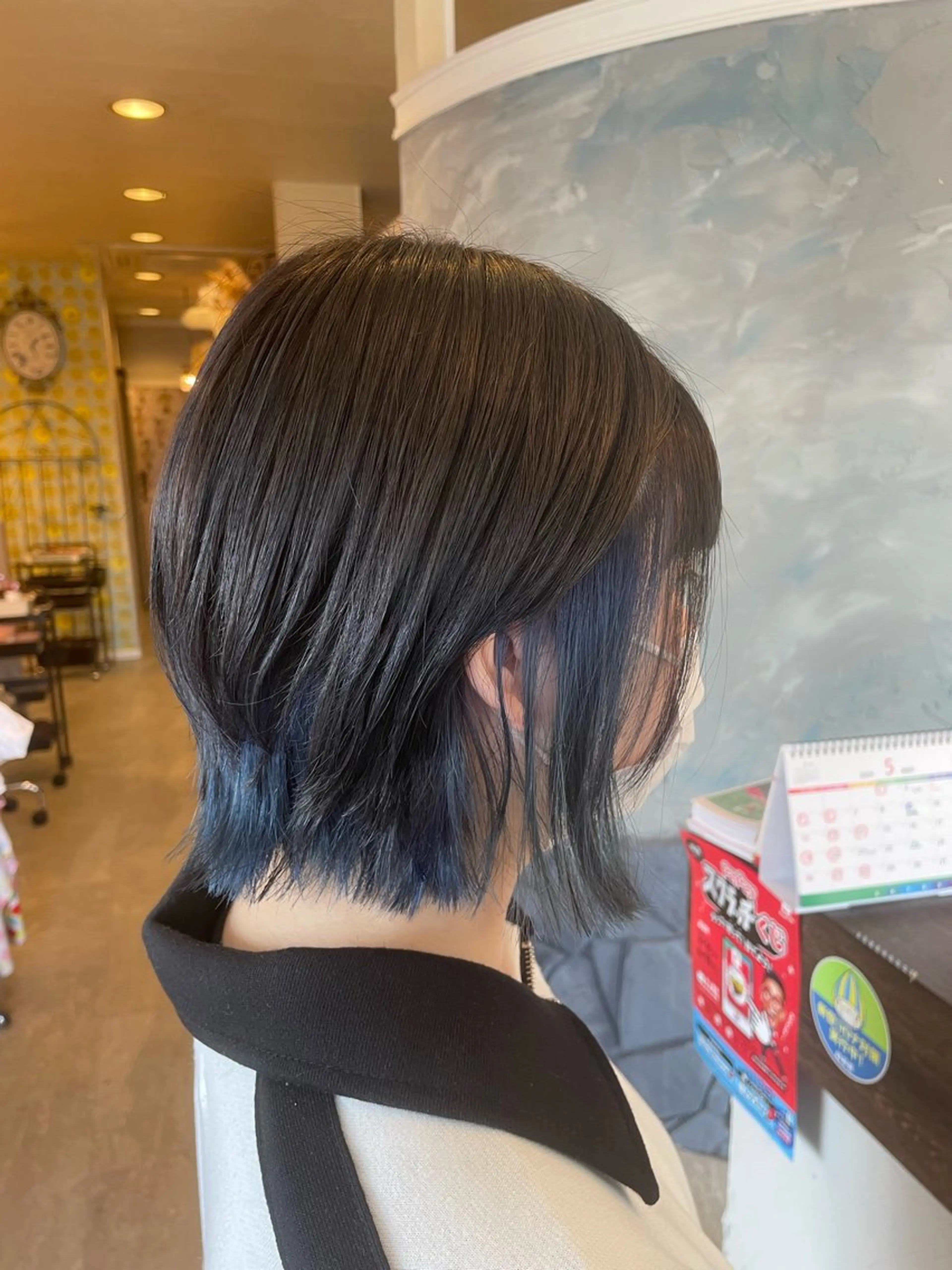 ミディアム ボブ ウルフカット hair make echo滿木あい花のヘアスタイル