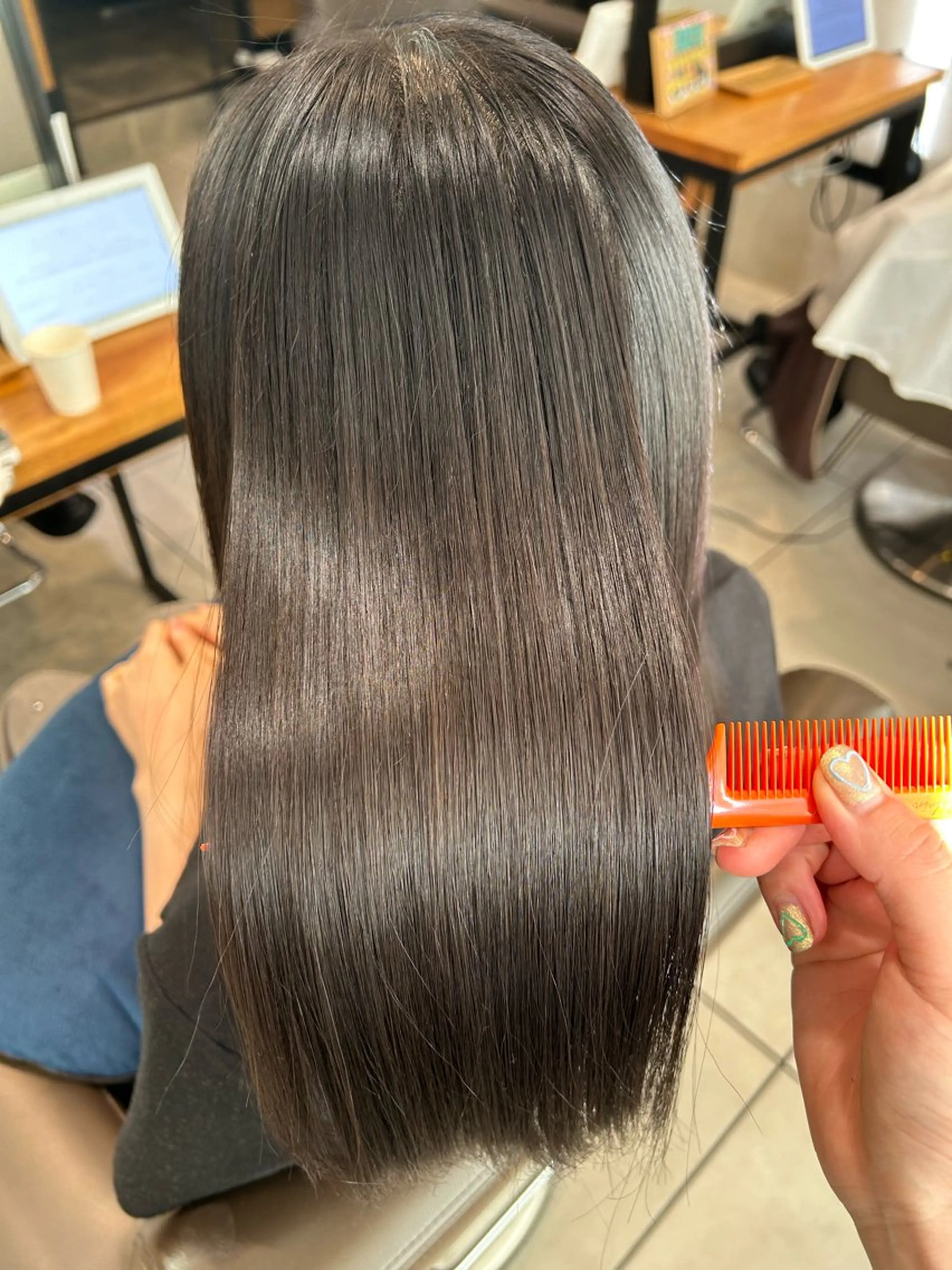 セミロング ナチュラルカラー/ Ⓜ️めぐみのヘアスタイル