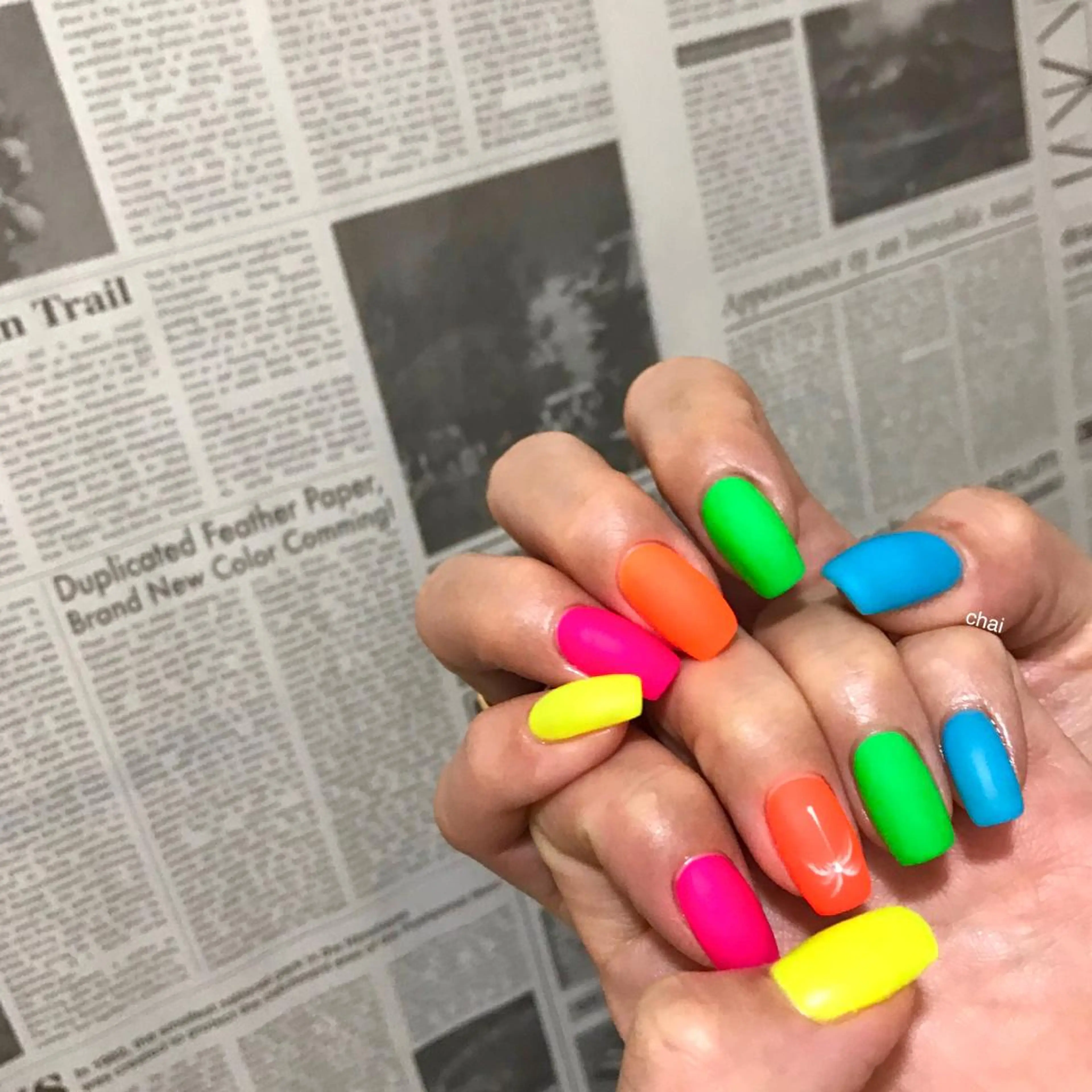 ネイル アートネイル マットネイル ワンカラーネイル ハンドネイル 💅chainail _aiのネイルデザイン