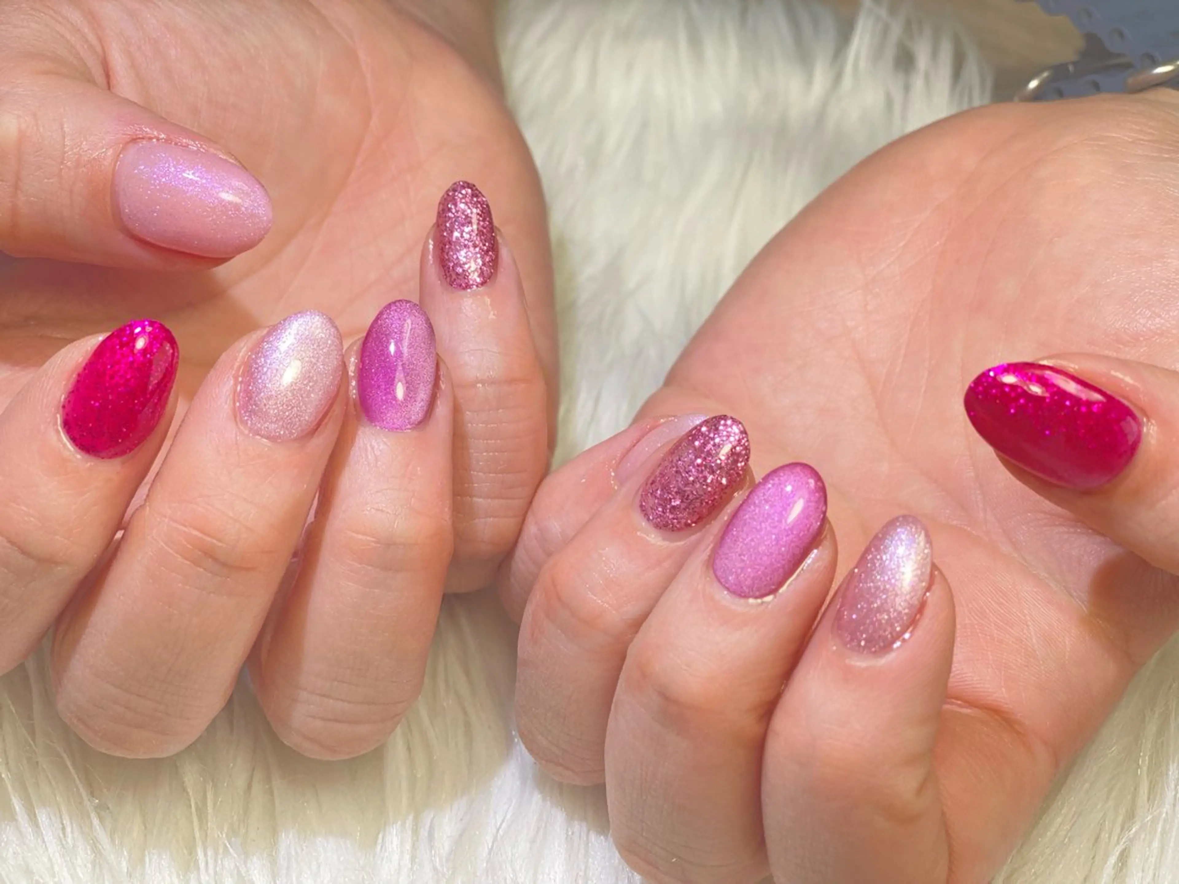 ネイル ピンク 春ネイル Esthetic Will所属・will 有希のネイルデザイン