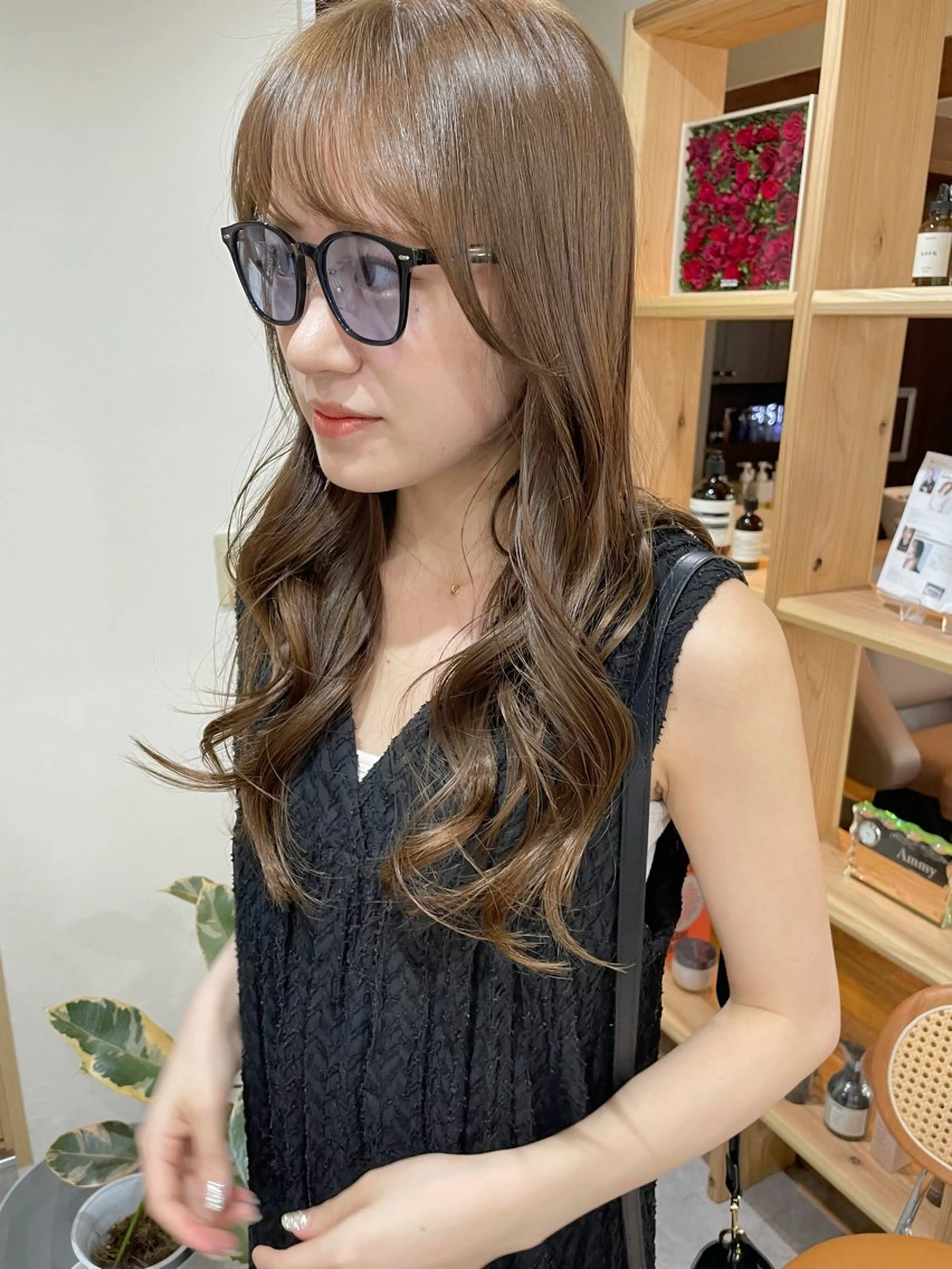 ロング カット 韓国風パーマ/ヘア セット/店長みづきのヘアスタイル