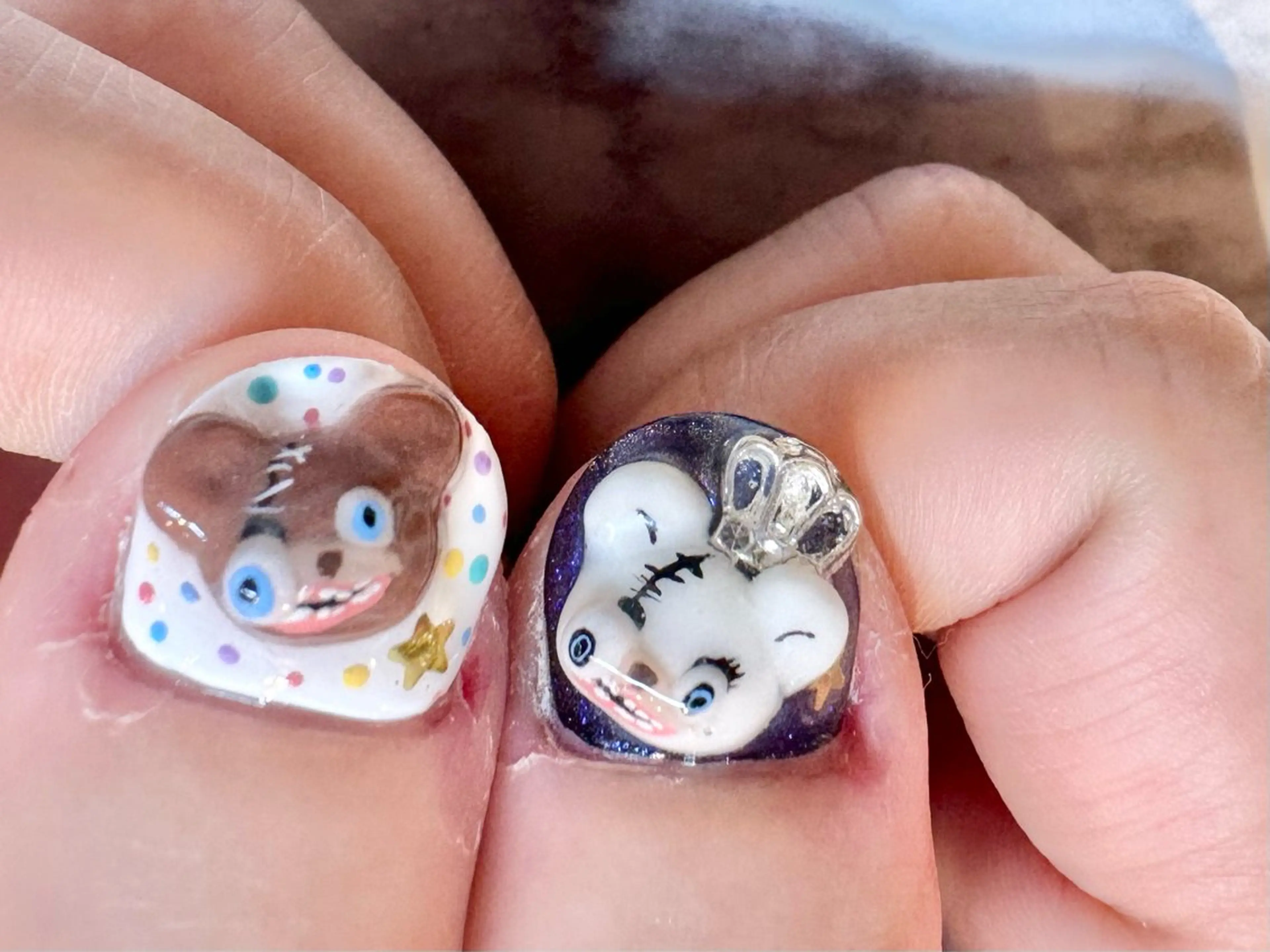 ネイル ロングネイル メンズネイル スカルプネイル 痛ネイル🩶推し活 🤍店長sagawaのネイルデザイン