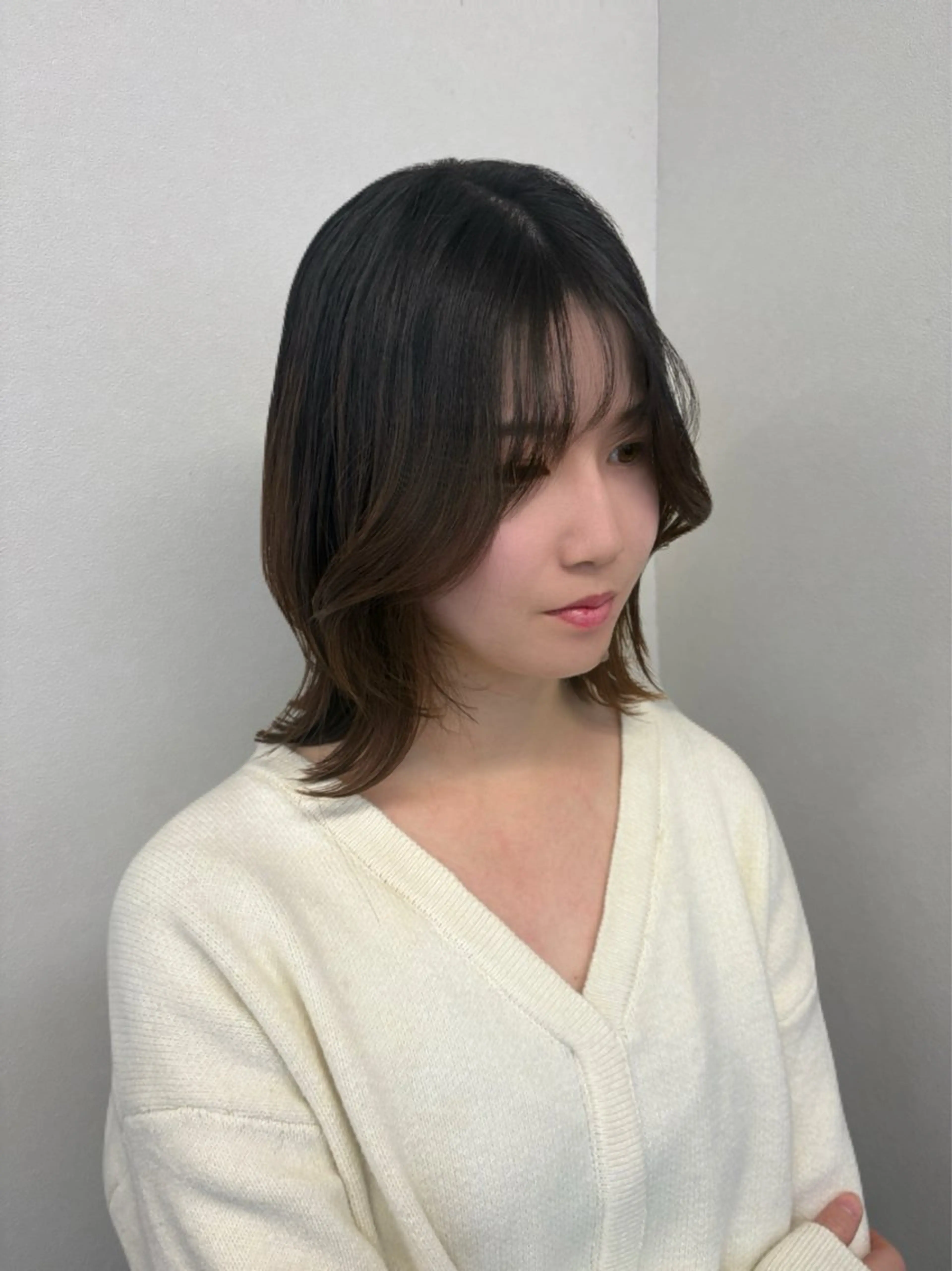 ミディアム 韓国×髪質改善カラー 💎hinaのヘアスタイル