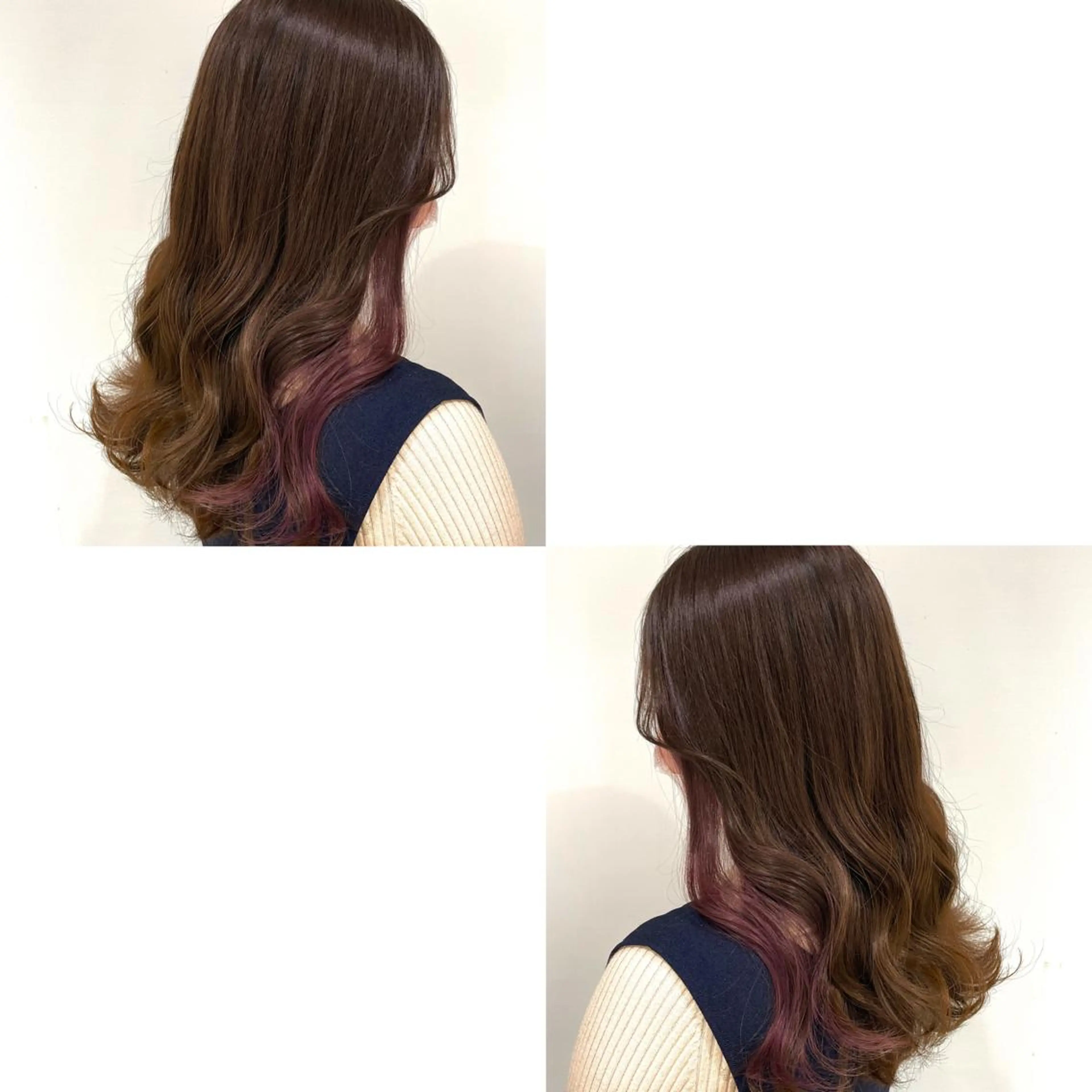 ロング カラー ヘアカラー トリートメント 青沼夏未/オリーブ/ 寒色カラーのヘアスタイル