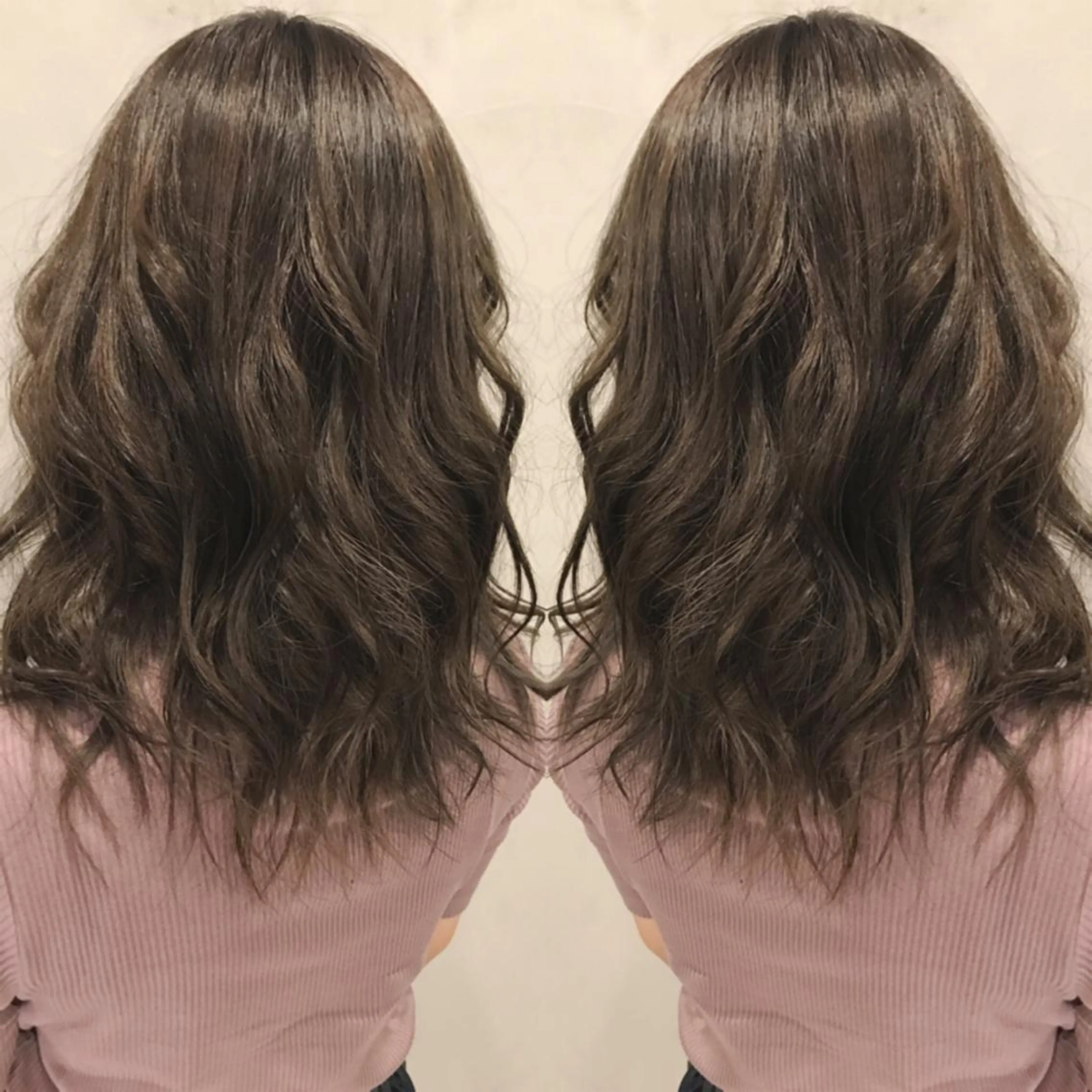 ミディアム カラー カット ヘアカラー トリートメント 重政 和樹のヘアスタイル