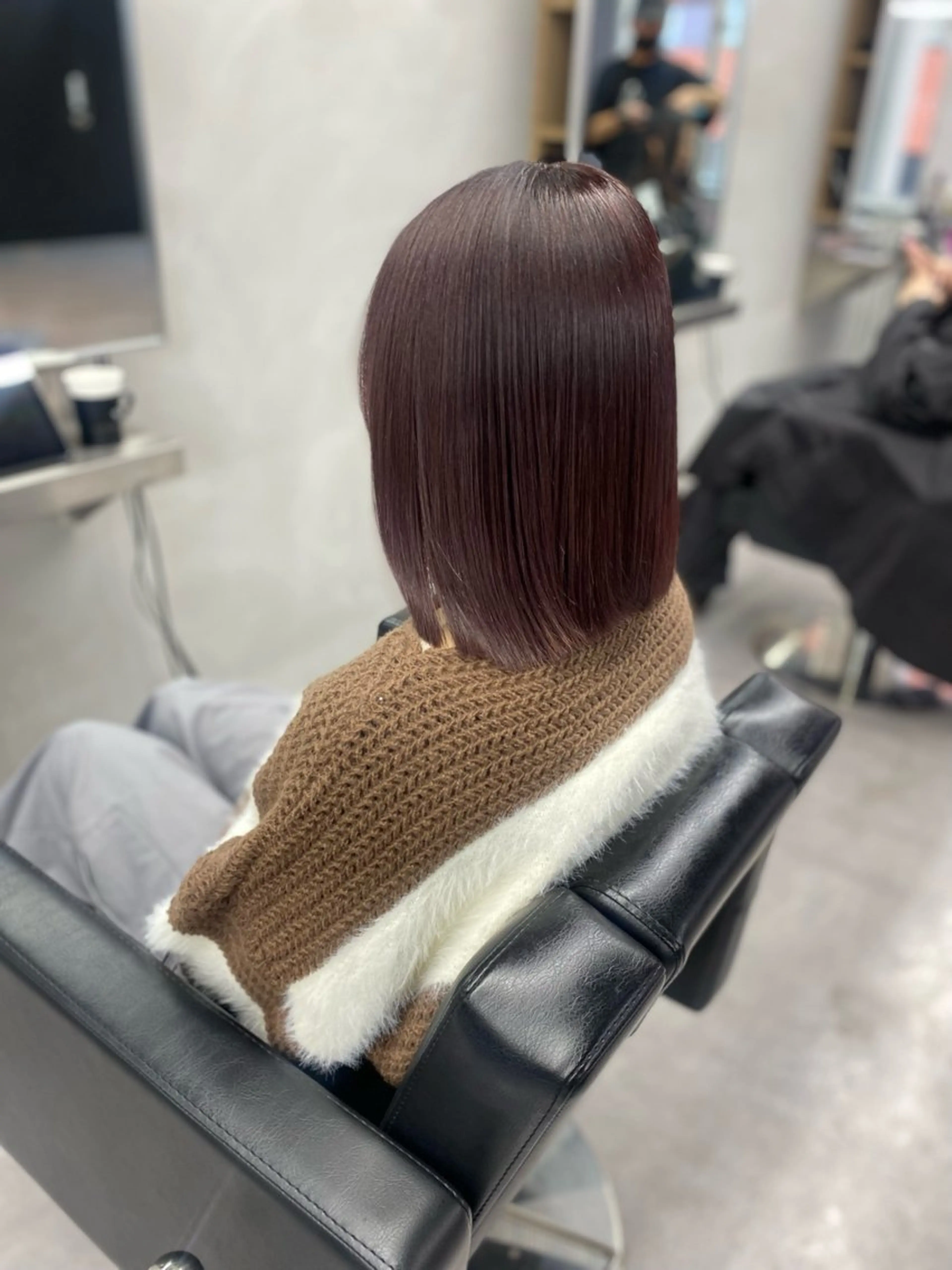 ミディアム カット ヘアカラー トリートメント 艶髪/縮毛矯正 🫧辻野海羽のヘアスタイル