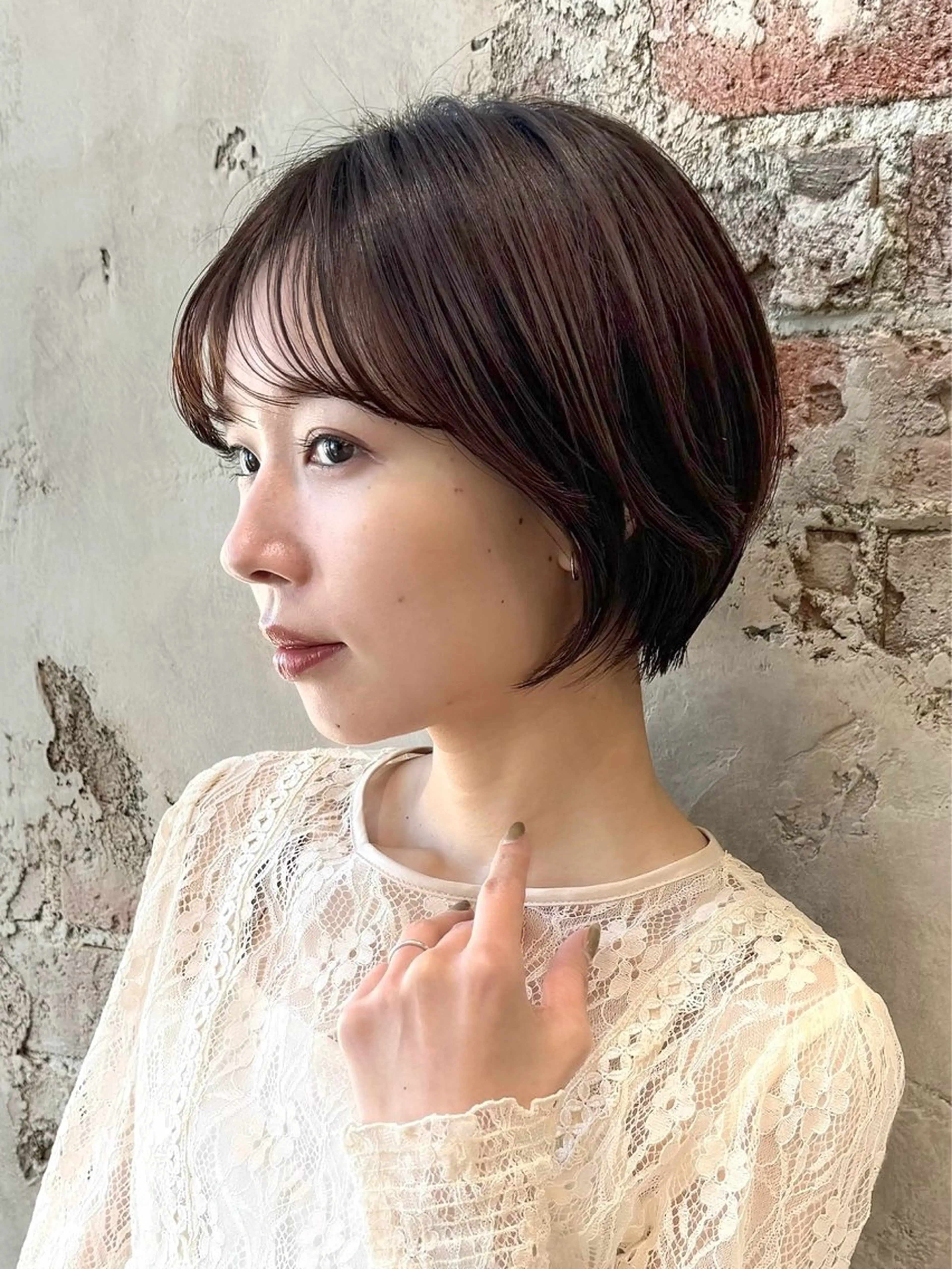 ショート カラー カット ヘアカラー トリートメント 💍新宿ショート 💍岩田莉奈のヘアスタイル