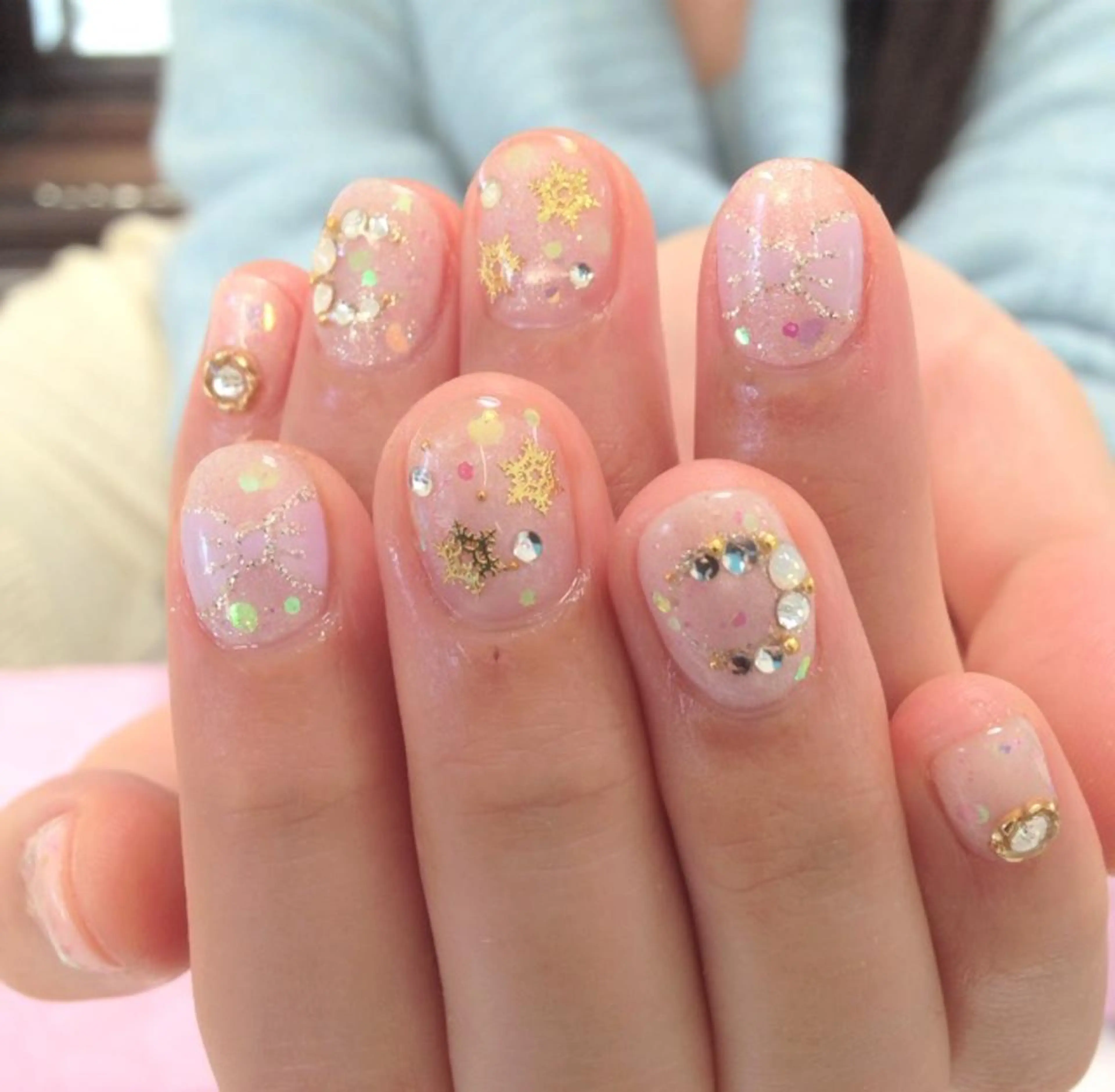 ネイル キラキラネイル 🩵池袋heart nail🩵のネイルデザイン