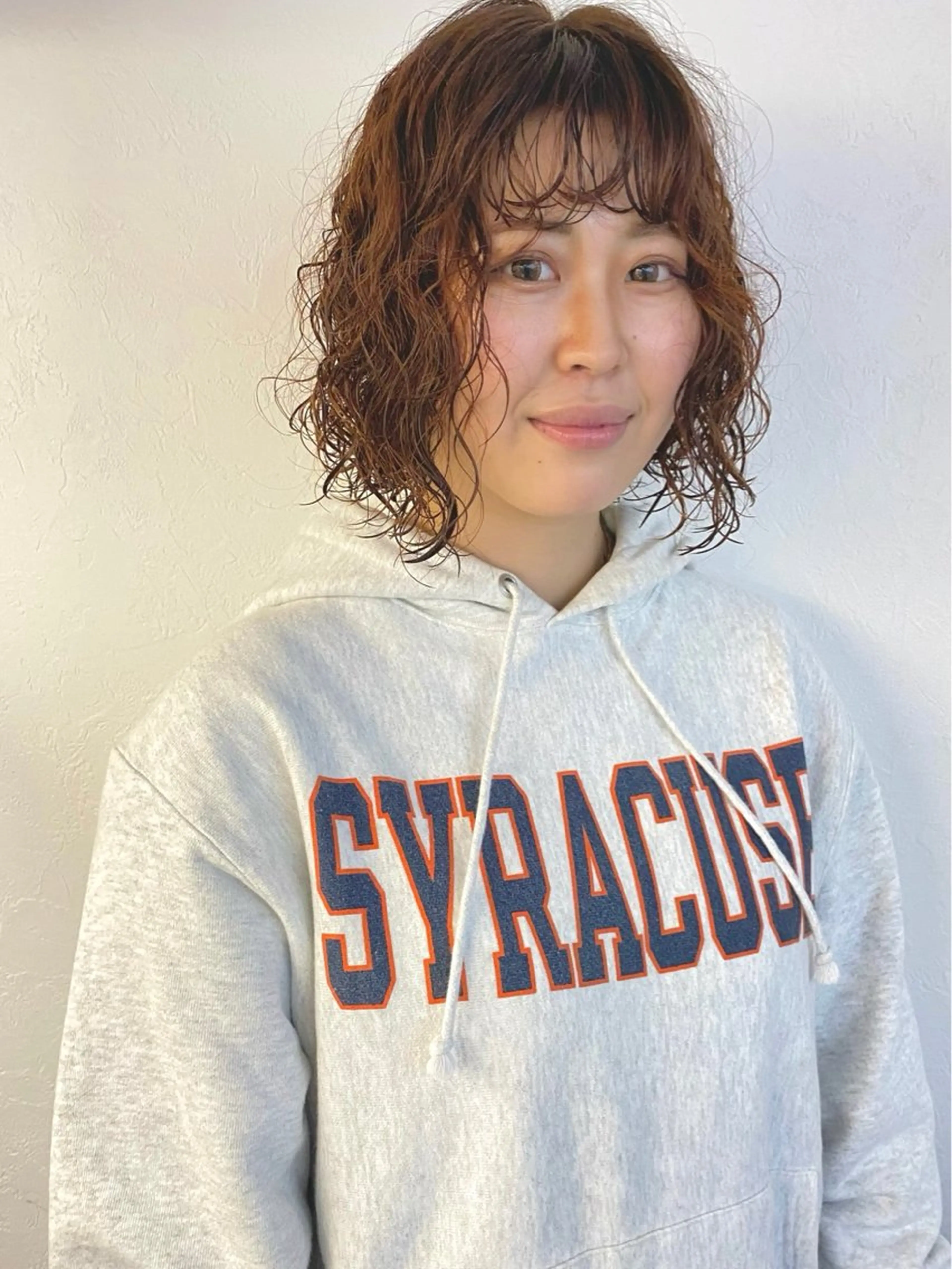 ショート カラー パーマ ボブ スパイラルパーマ カット パーマ トリートメント 森貴裕/ベージュ/ パーマ/オリーブのヘアスタイル