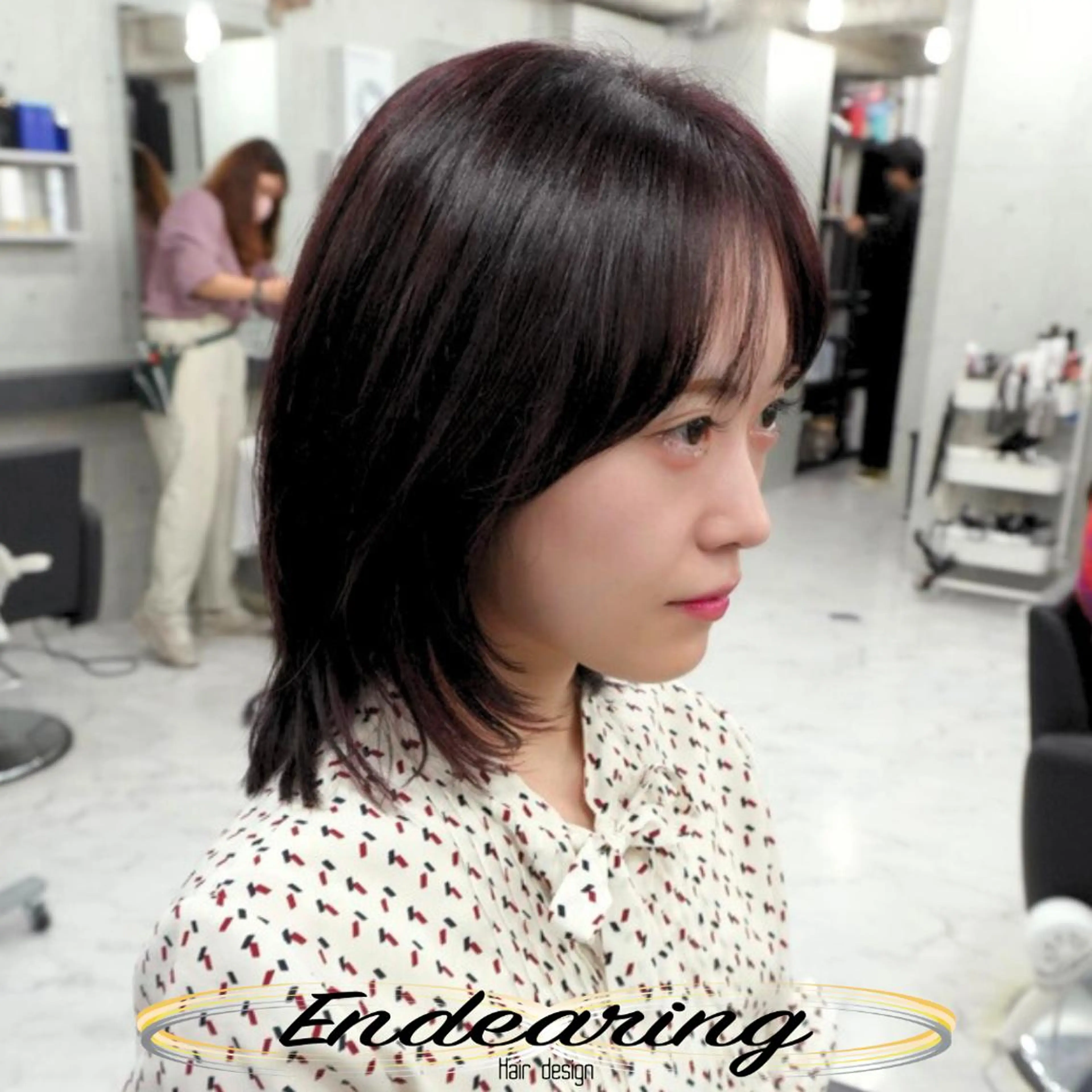 ショート 伸ばしかけ ショートヘア ウルフカット カット ヘアカラー 柳田 怜那/銀座 Endearingのヘアスタイル