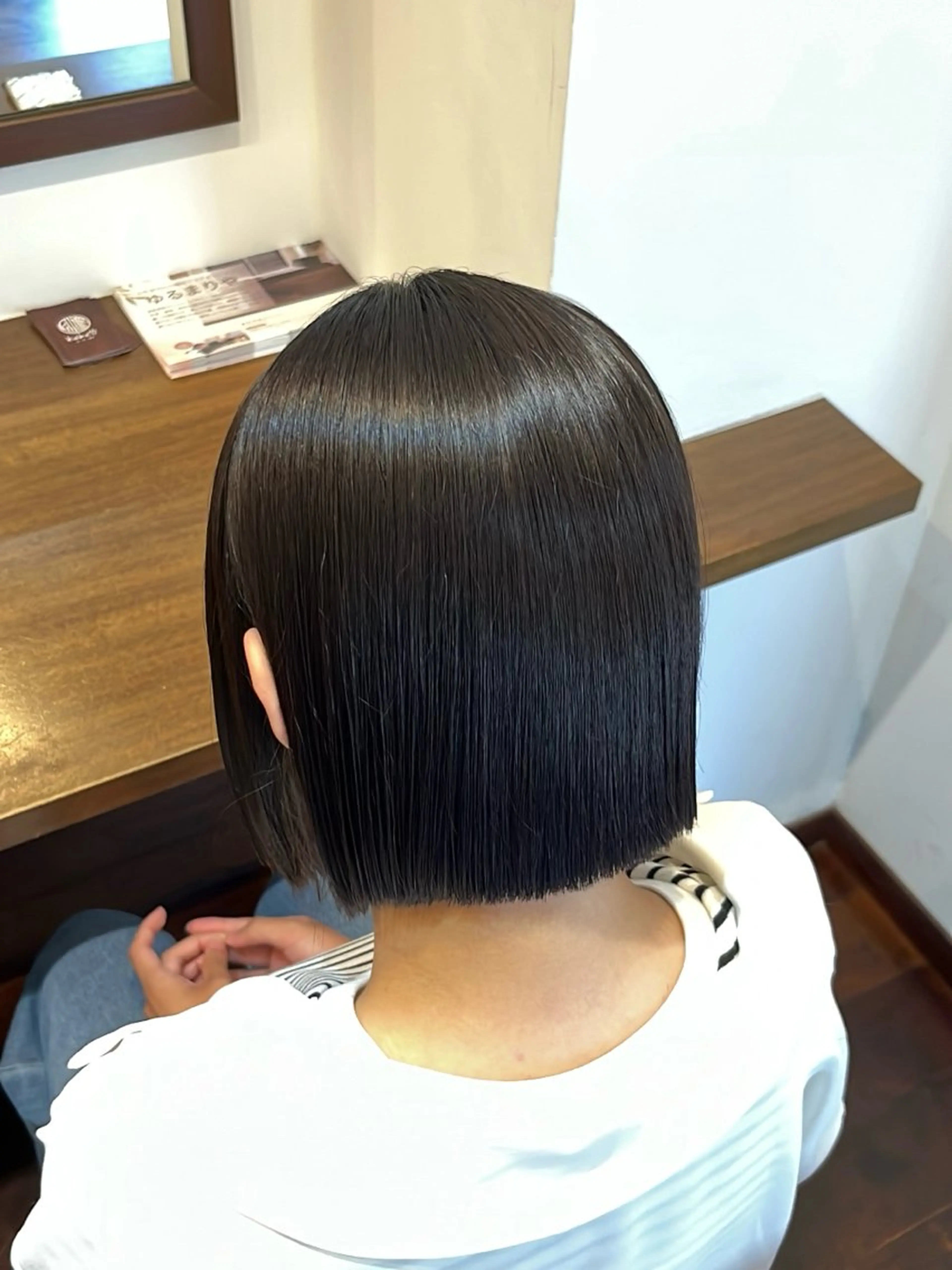 ショート パーマ 縮毛矯正 カット 縮毛矯正 今在家 玲【艶髪スト レート/メンズ】のヘアスタイル