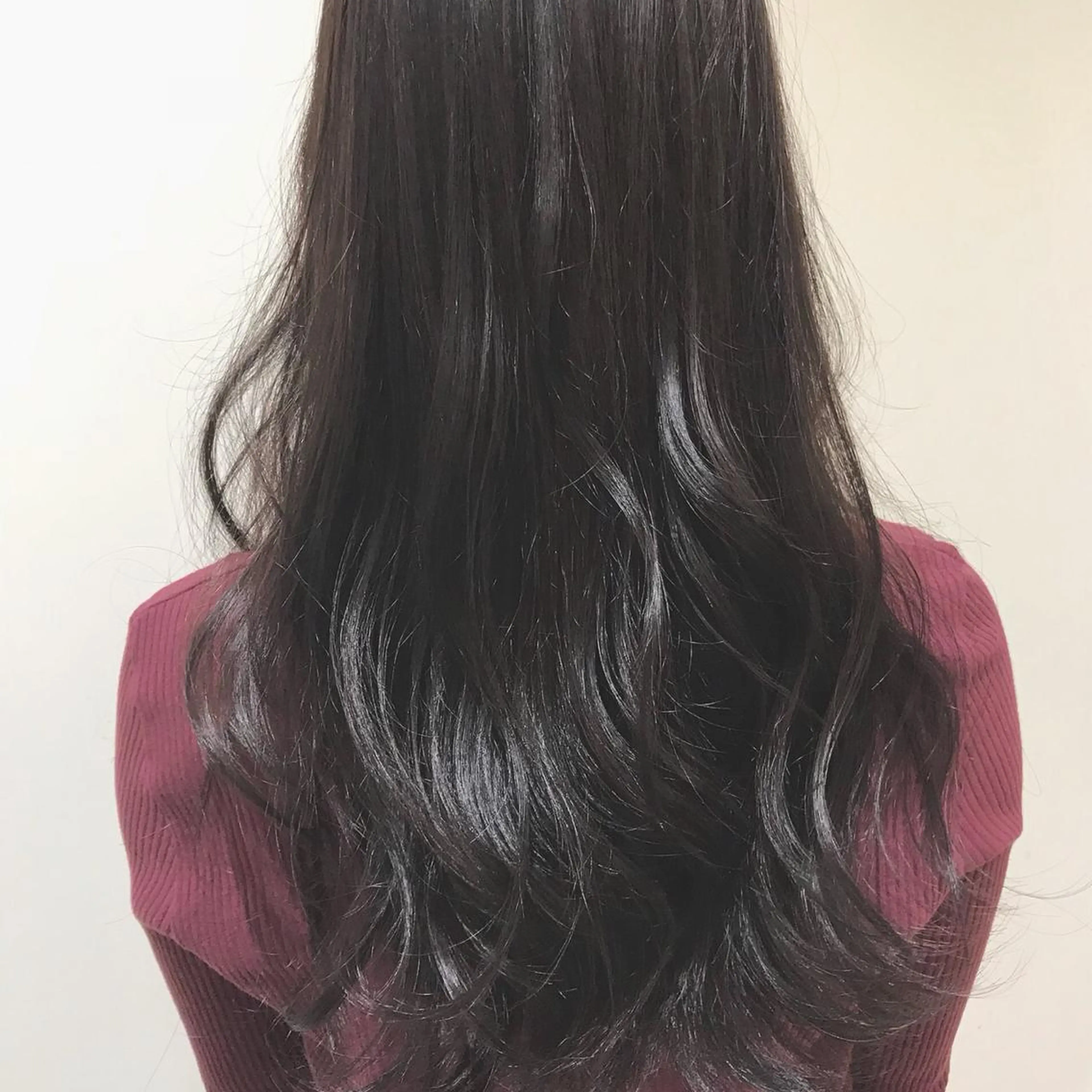 ロング カラー ラベンダーカラー 松島 涼花のヘアスタイル